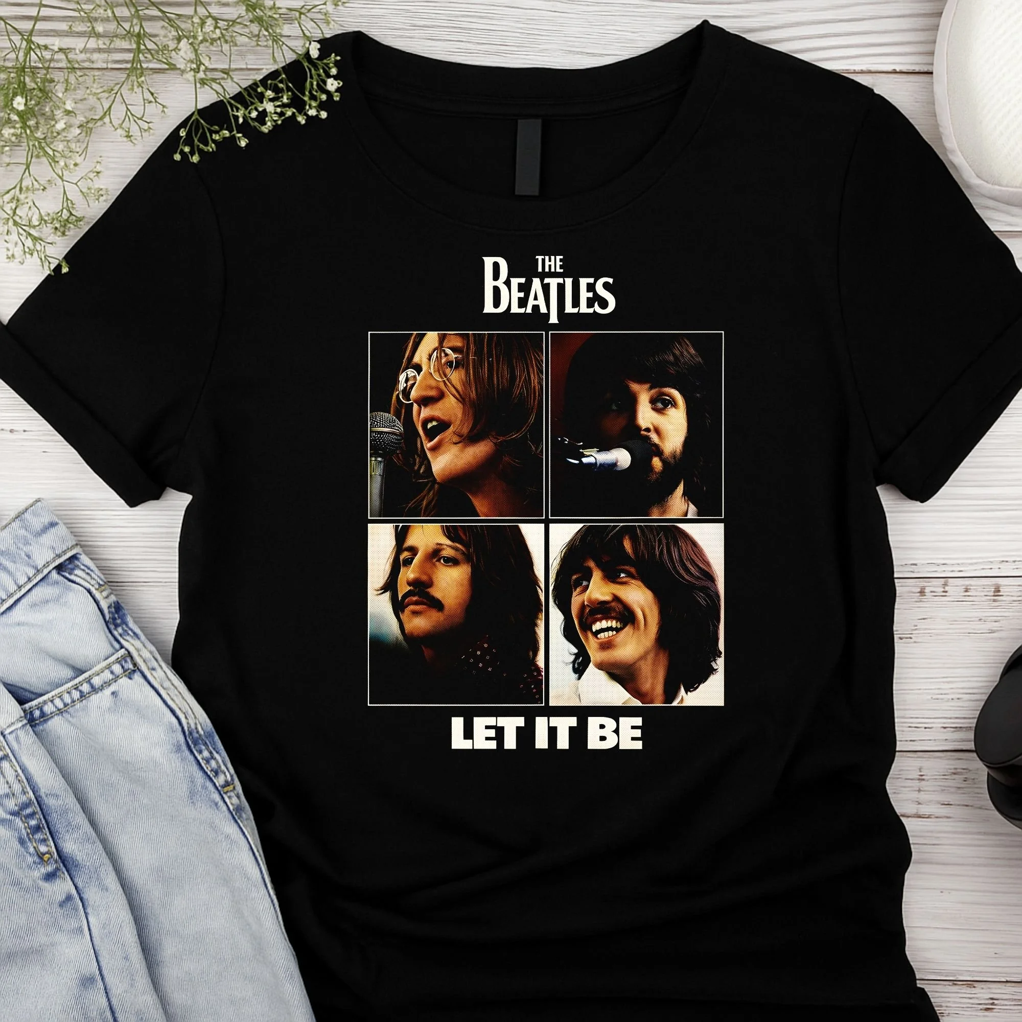 The Beatles – Let It Be Iconic Portrait Graphic Unisex Tee