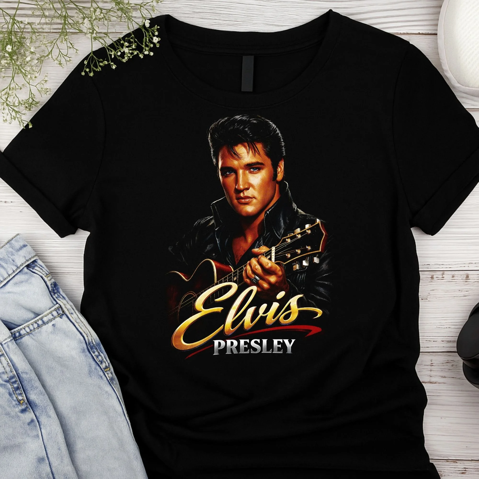 Elvis Presley – The King of Rock & Roll Graphic Unisex Tee