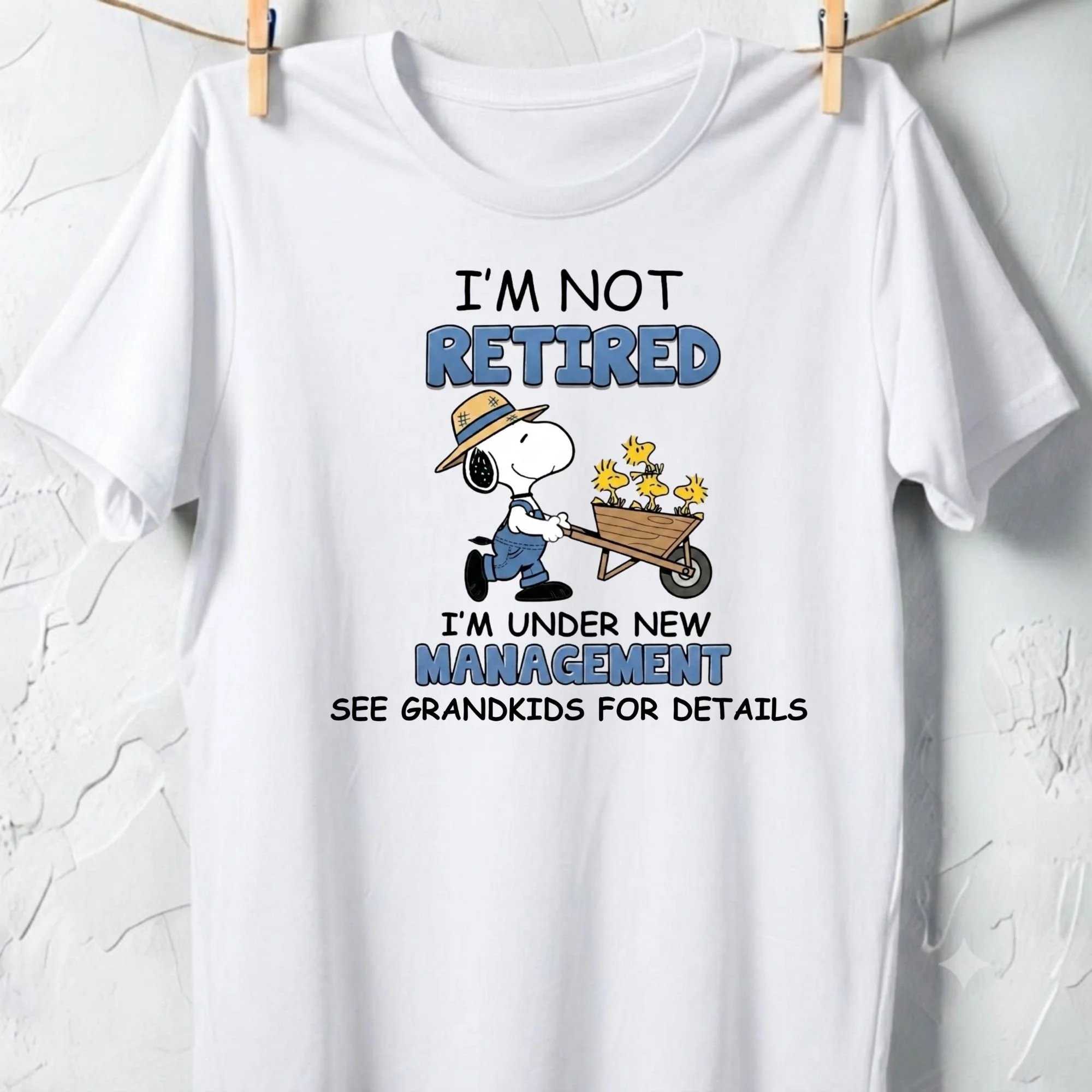 "I'm Not Retired, I'm Under New Management" Unisex Gildan Heavy Cotton T-Shirt