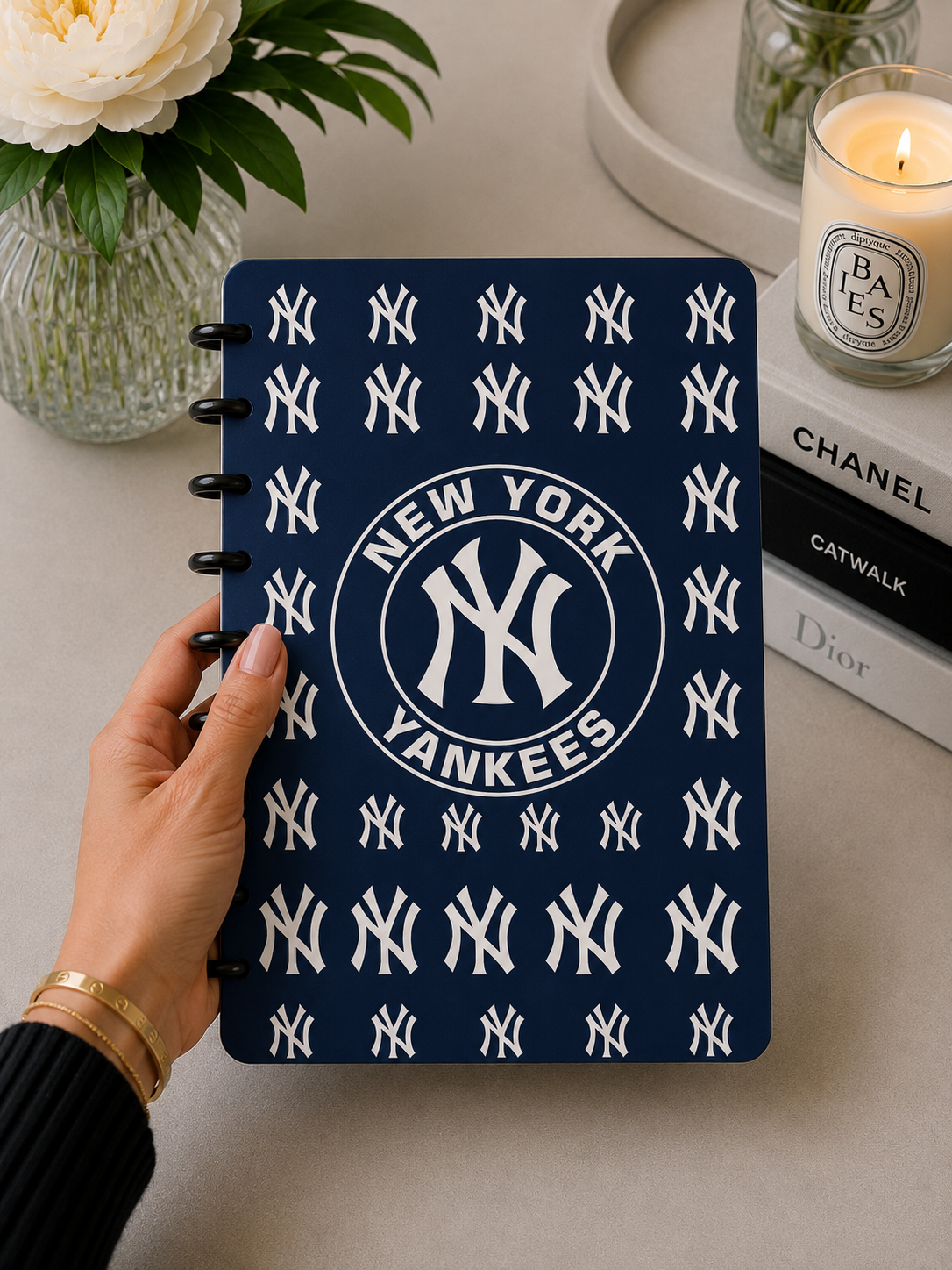 Designer-Inspired A5 Discbound Notebook Cover -3D DIGITAL STL FILE