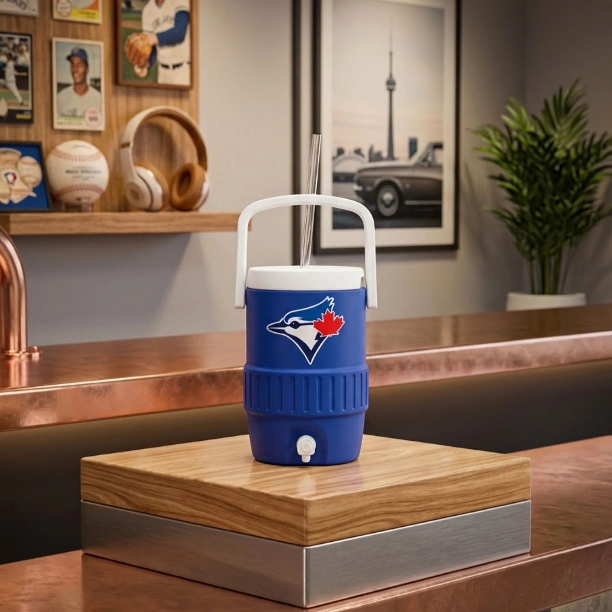Toronto Blue Jays Inspired Cooler Can Holder – Durable Waterproof UV DTF Design