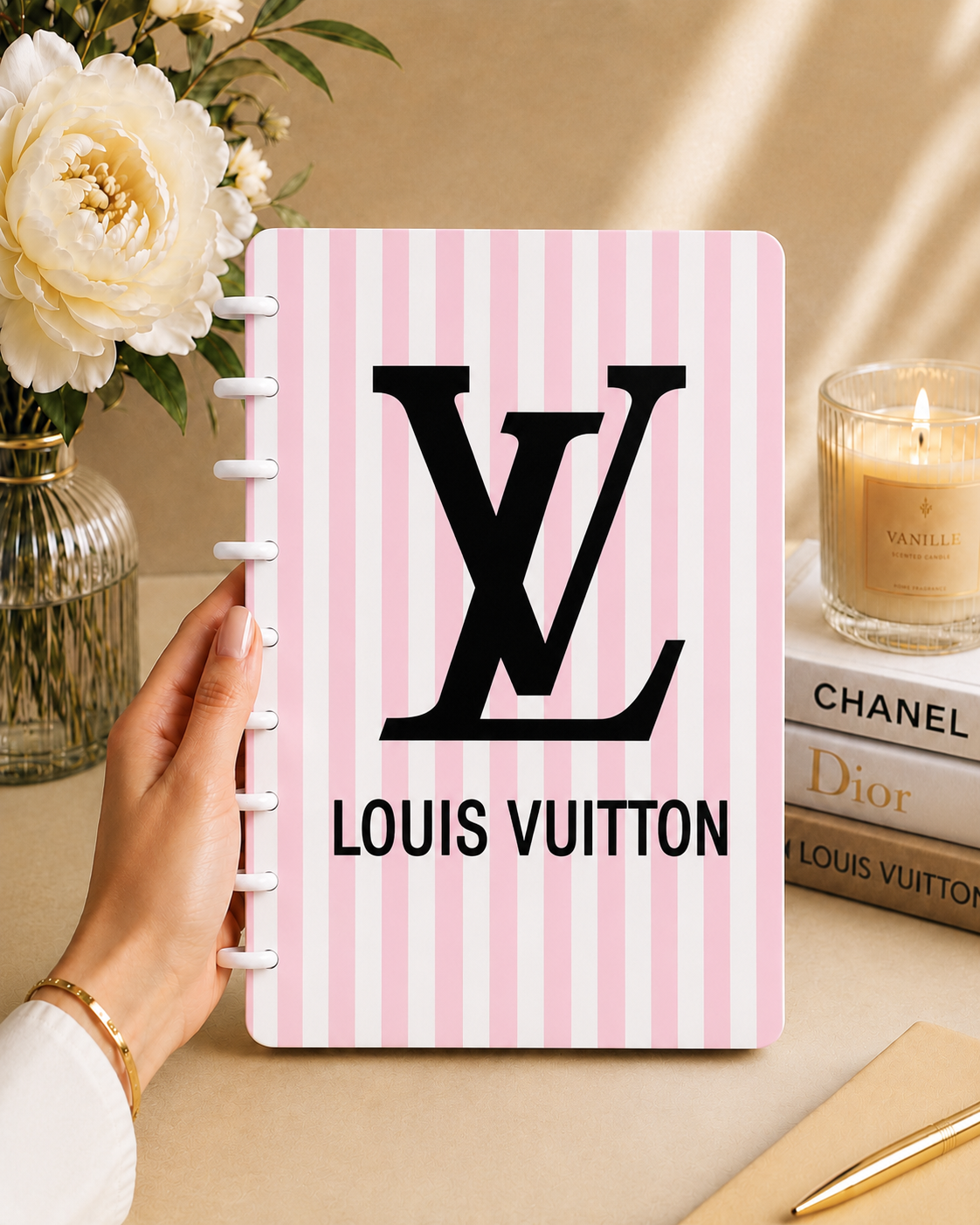 Designer-Inspired A5 Discbound Notebook Cover -3D DIGITAL STL FILE