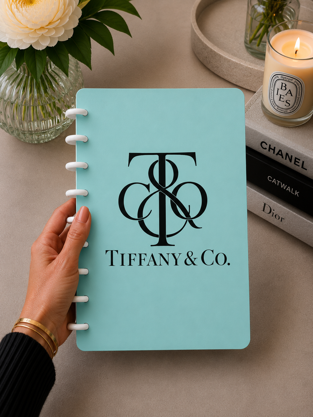 Designer-Inspired A5 Discbound Notebook Cover -3D DIGITAL STL FILE