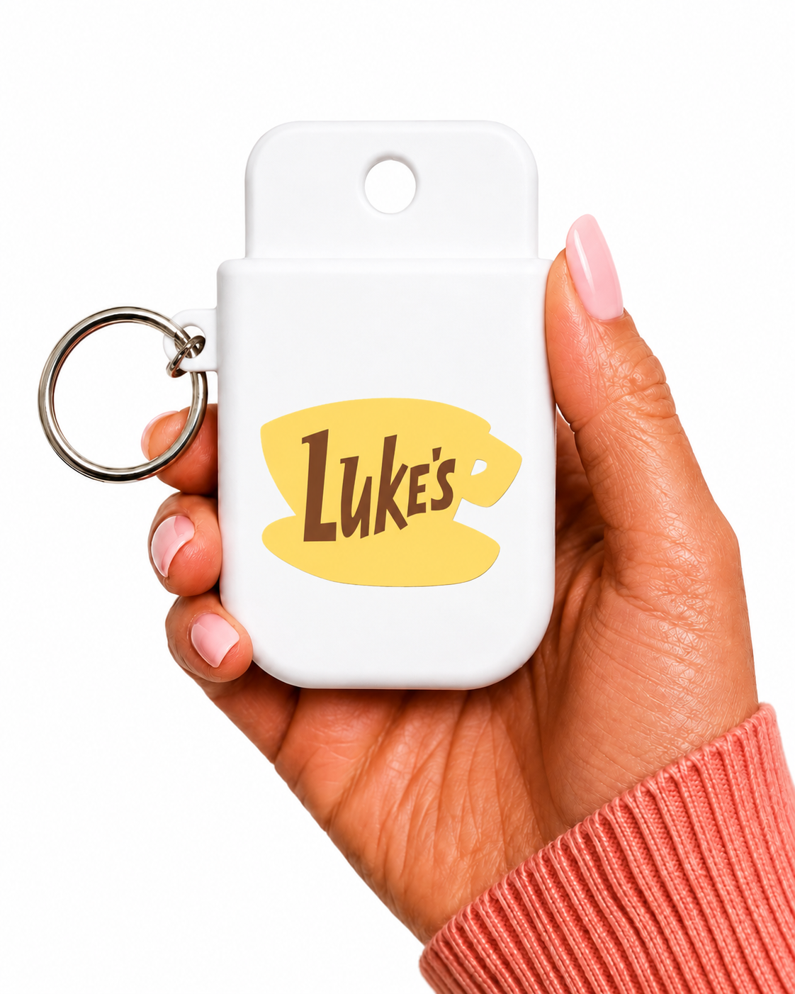 LUKES B Pure Hand Sanitizer Holder 3MF File | Dollar Tree Sanitizer Keychain Holder | Digital 3D Printing File