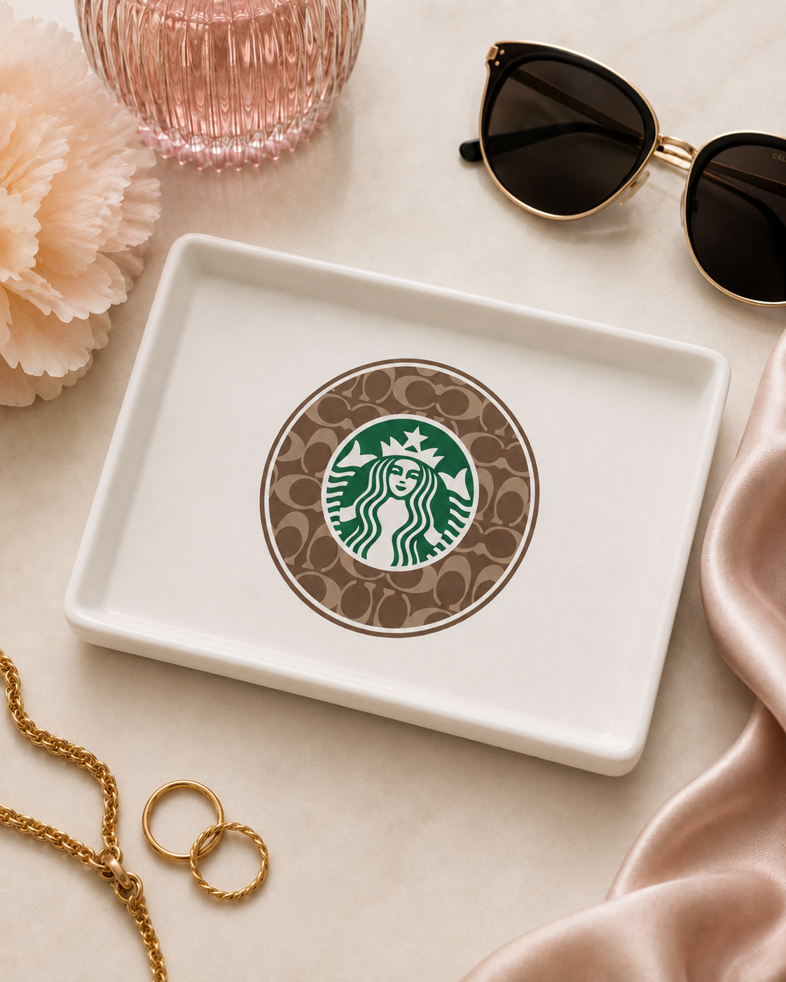 COACH STARBUCKS 3D Printed Trinket Tray – Digital File Only
