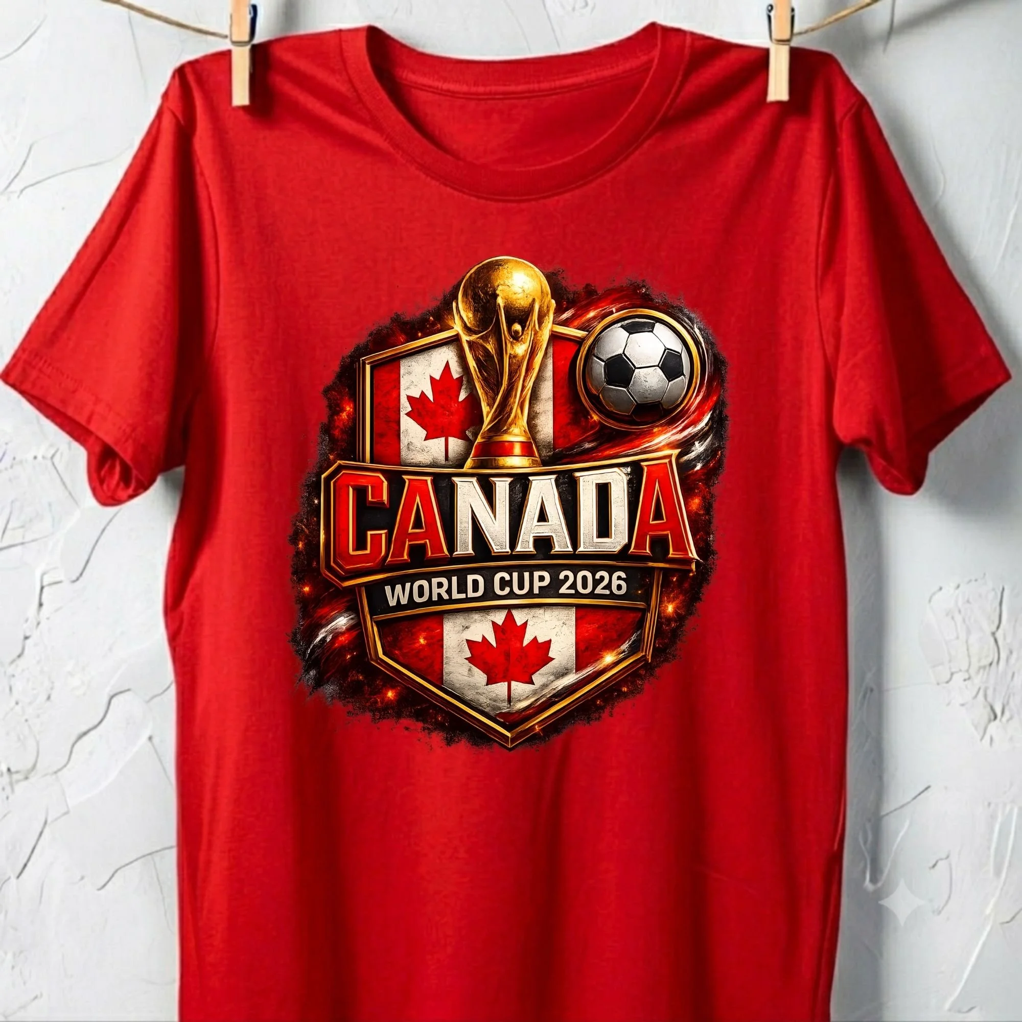 Canada World Cup 2026 Soccer Unisex Gildan Heavy Cotton T-Shirt