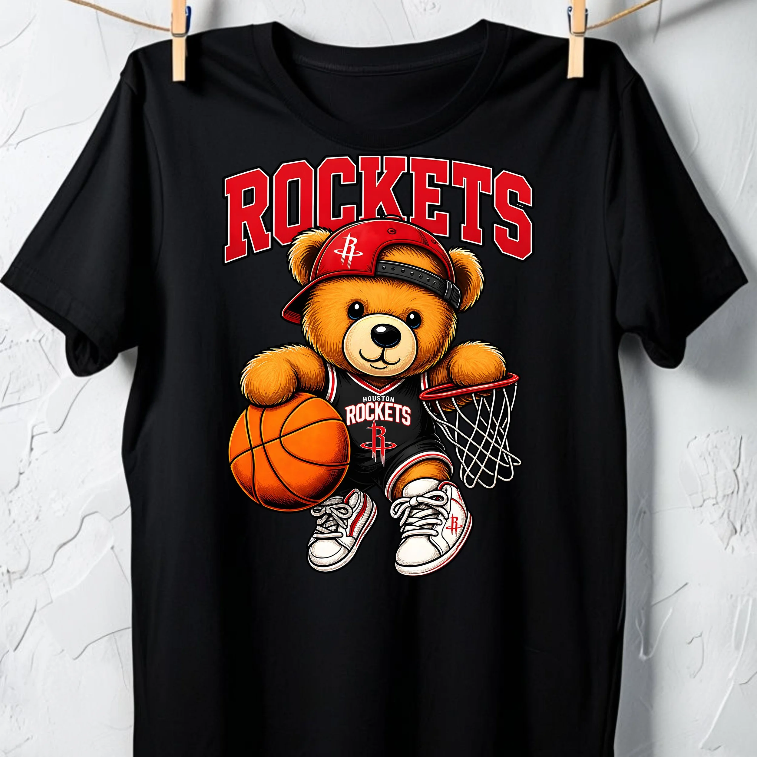 TEAM SPIRIT BEAR T SHIRT - ROCKETS