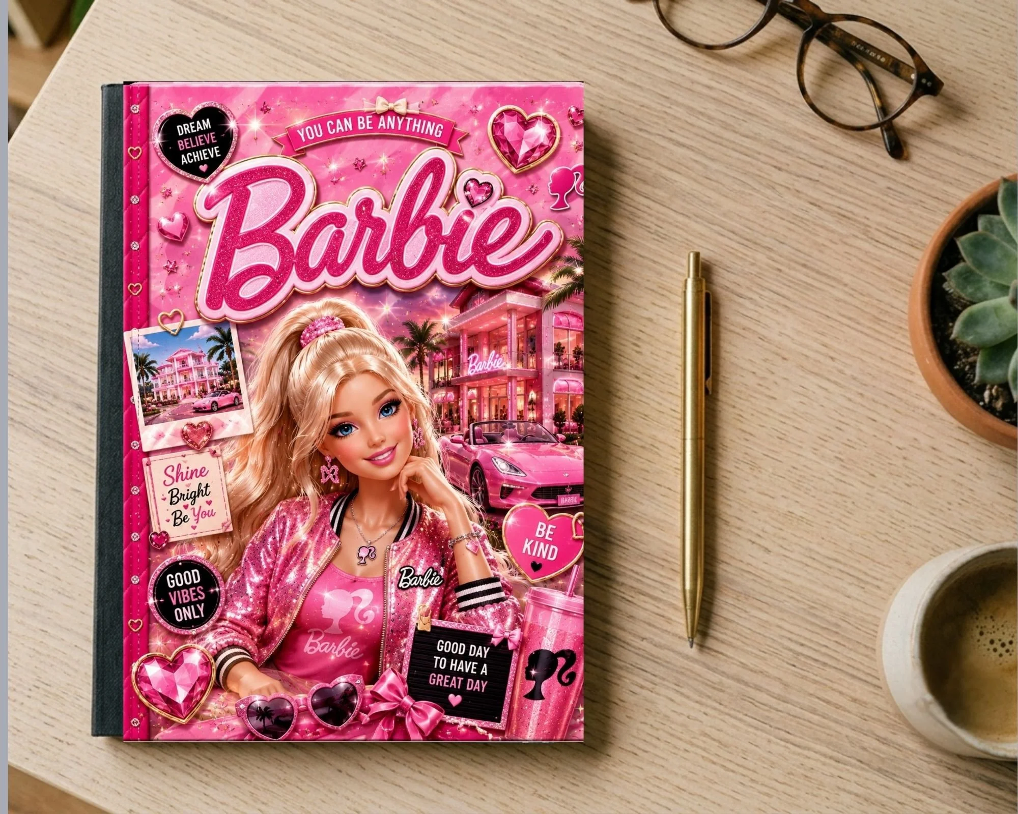 Barbie & Pink Dreamhouse Collage Composition Notebook