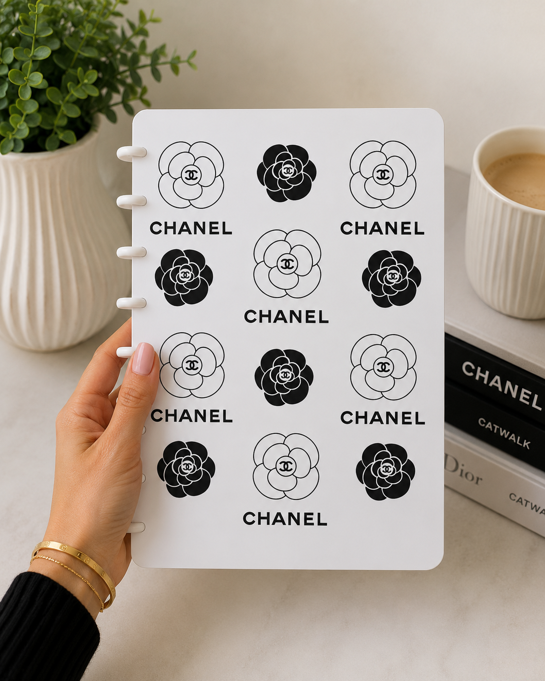Designer-Inspired A5 Discbound Notebook Cover -3D DIGITAL STL FILE