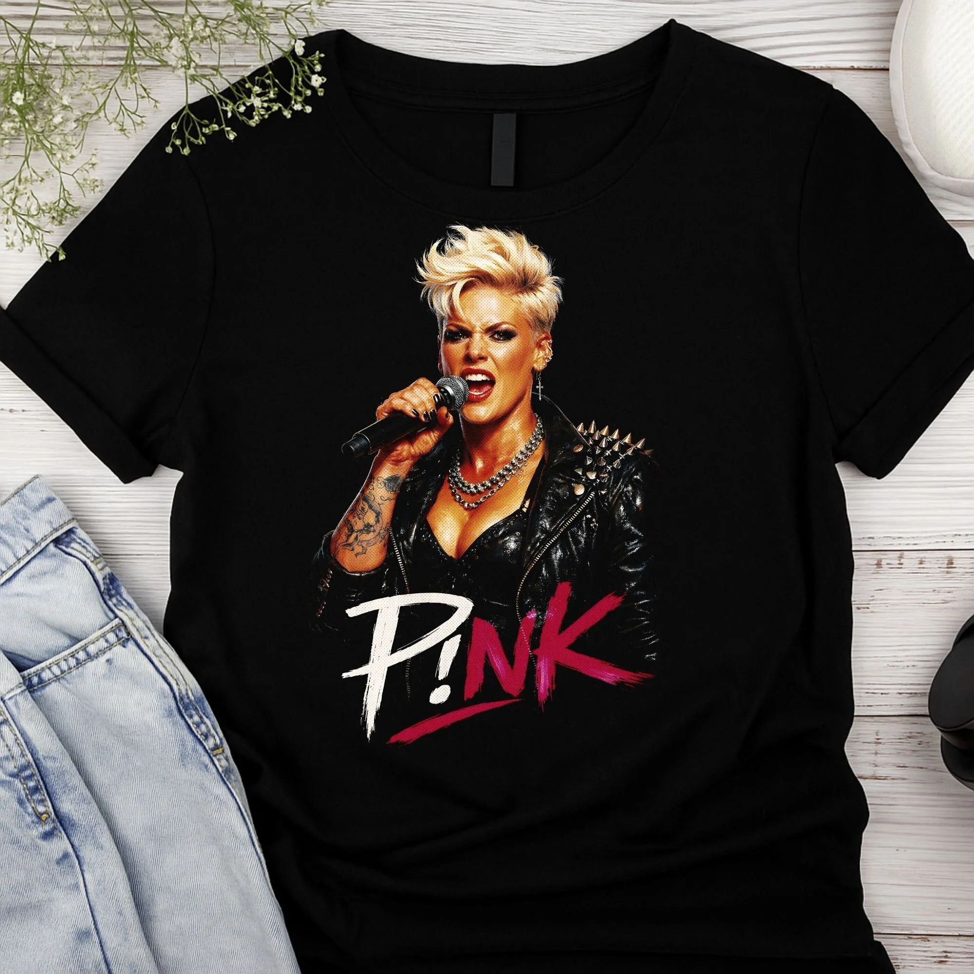 P!nk – Rock Power Graphic Unisex Tee