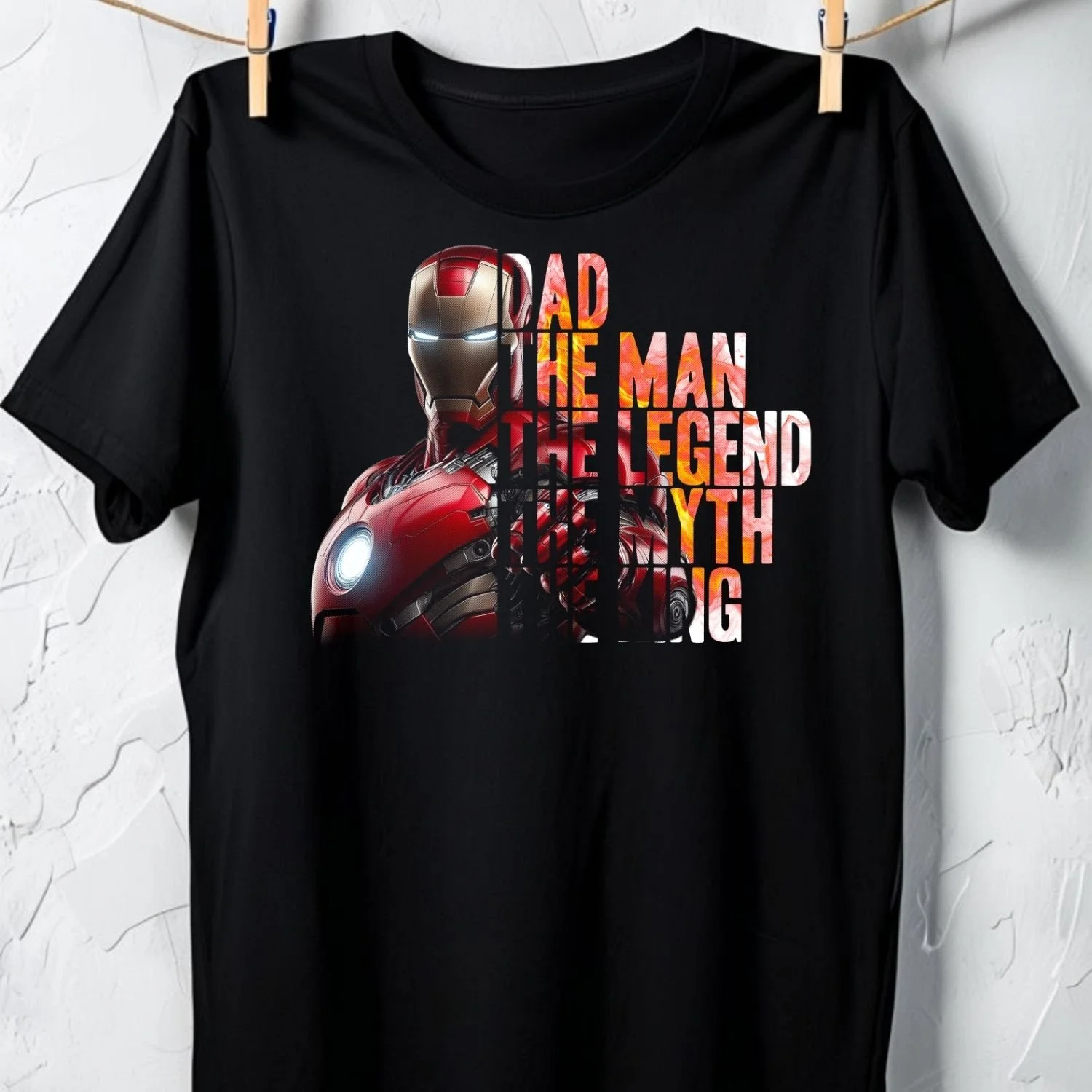 Dad The Man The Legend – Iron Man Graphic Unisex Tee