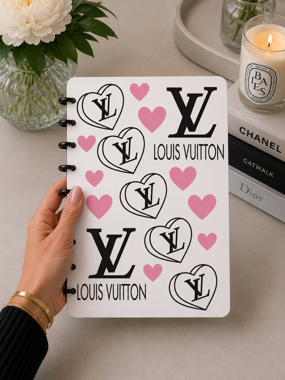 Designer-Inspired A5 Discbound Notebook Cover -3D DIGITAL STL FILE