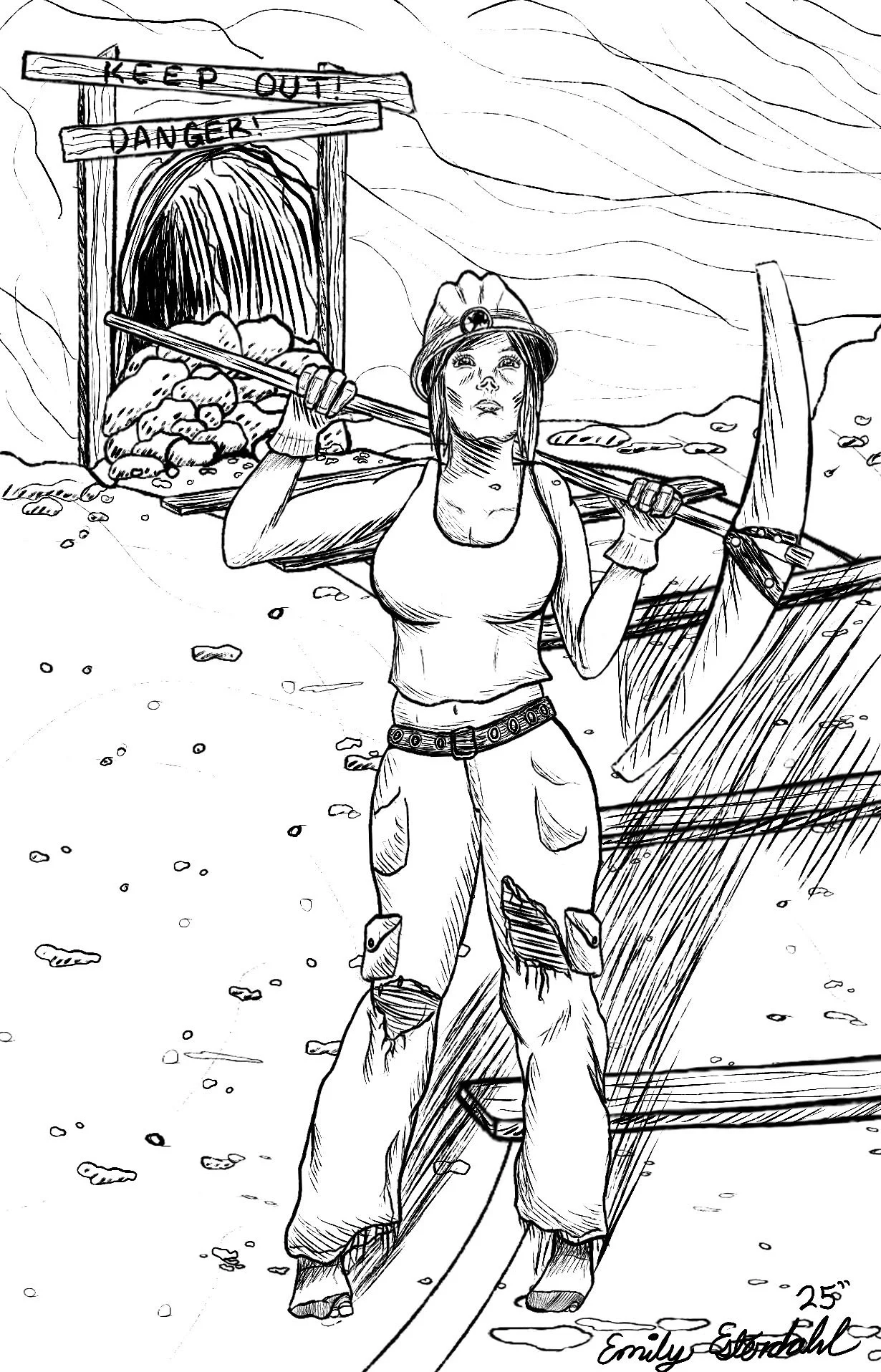 Inktober 89 Reckless Heavy.JPG