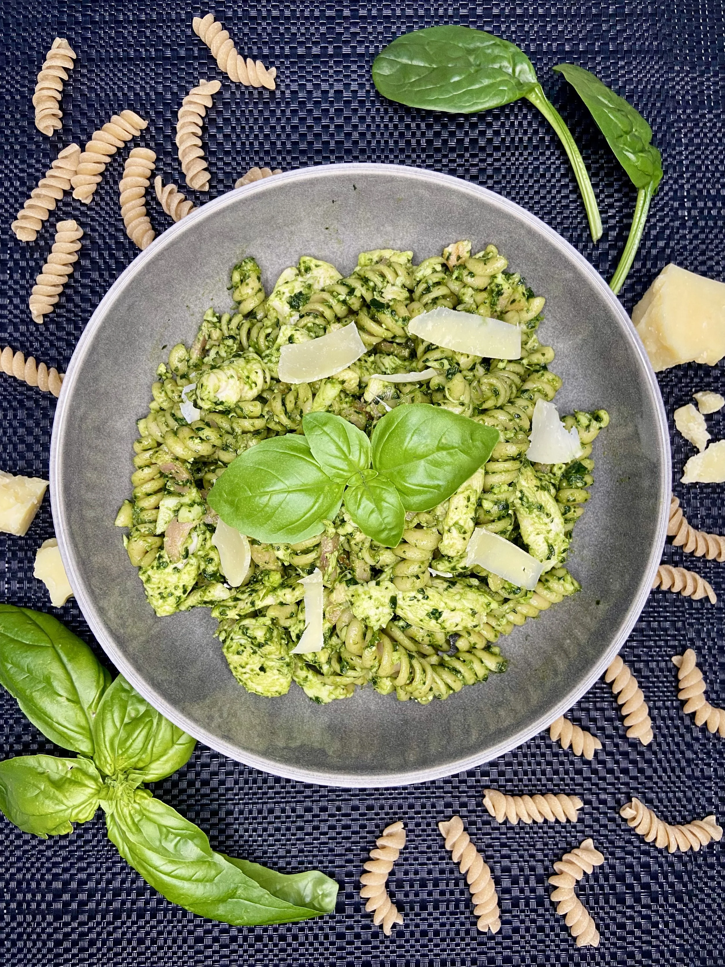 Chicken Bacon Pesto Pasta