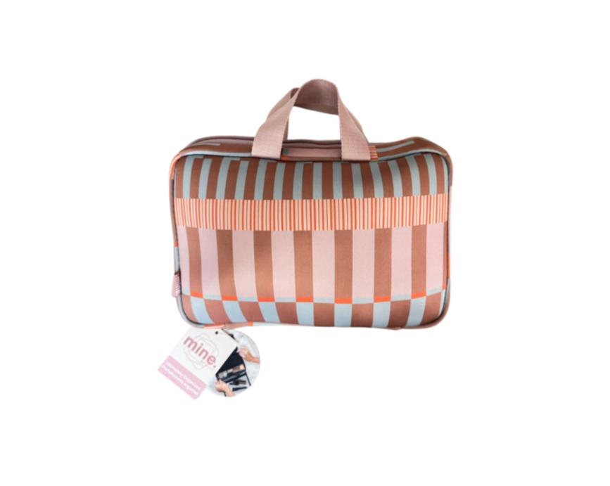 travel essentials bag with curated hospitality products