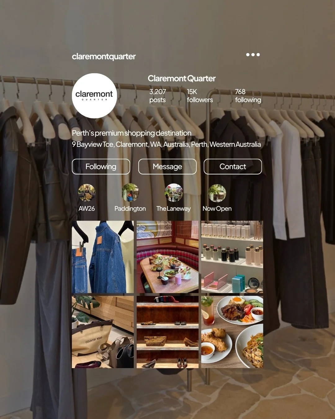 Celebrating one year with @claremontquarter &rarr; swipe to see our favourite work 🤎 

When we came on, the goal was to position socials as a driver for the centre. A platform that influences behaviour, not just fills a feed. Content that doesn&rsqu