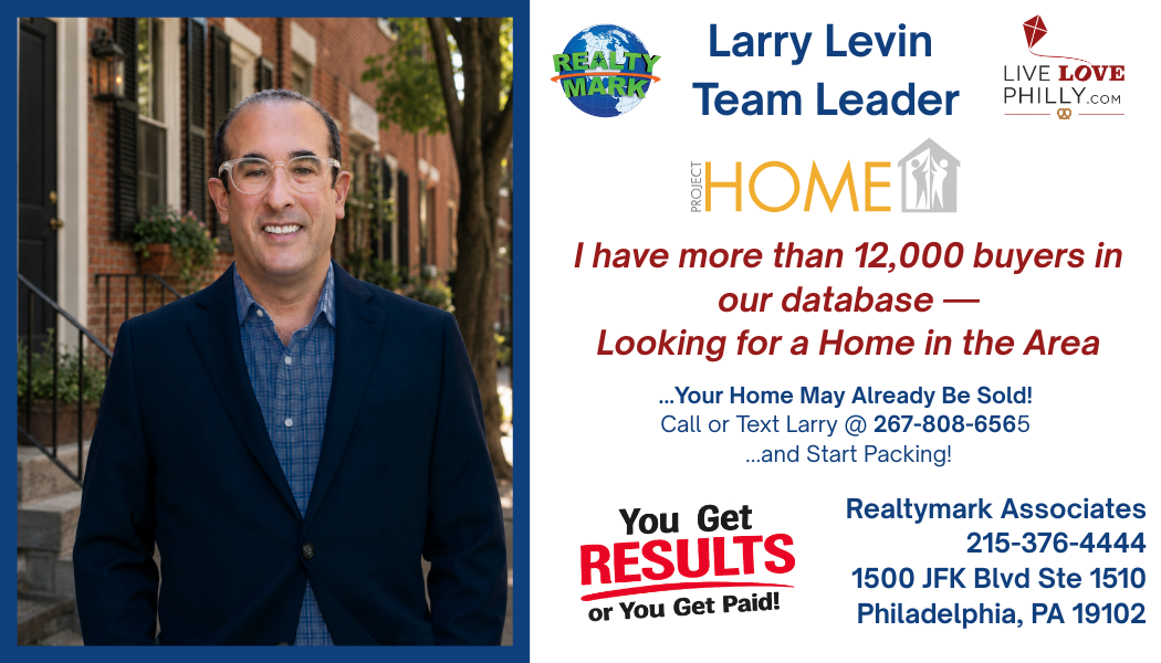 Designed a professional business card for Philadelphia Realtor Larry Levin that reinforces the Live Love Philly brand while presenting essential contact information in a clean, visually engaging format. The layout prioritizes readability, strong bran