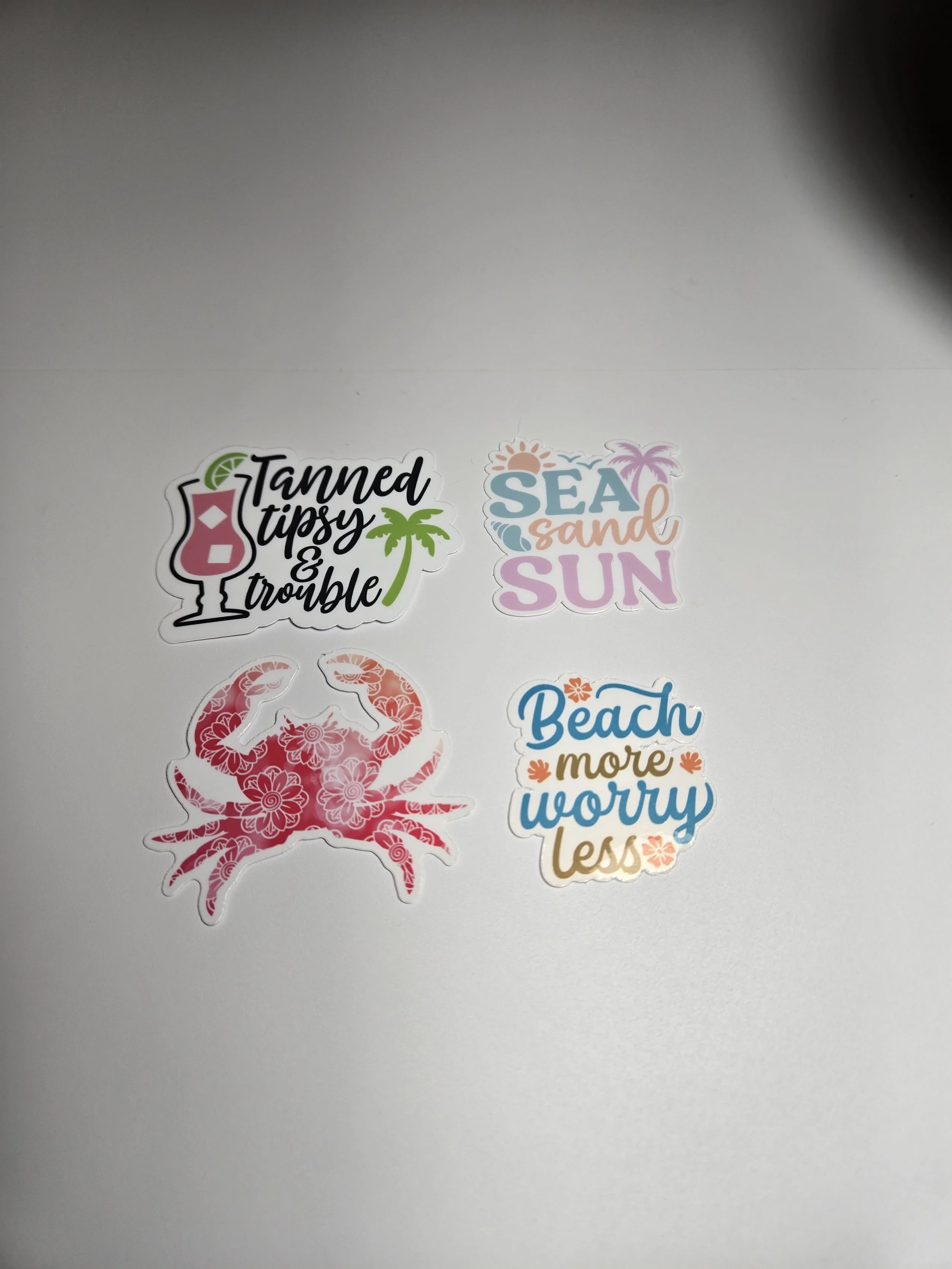Beach Vibes 2026 Sticker 4-Pack