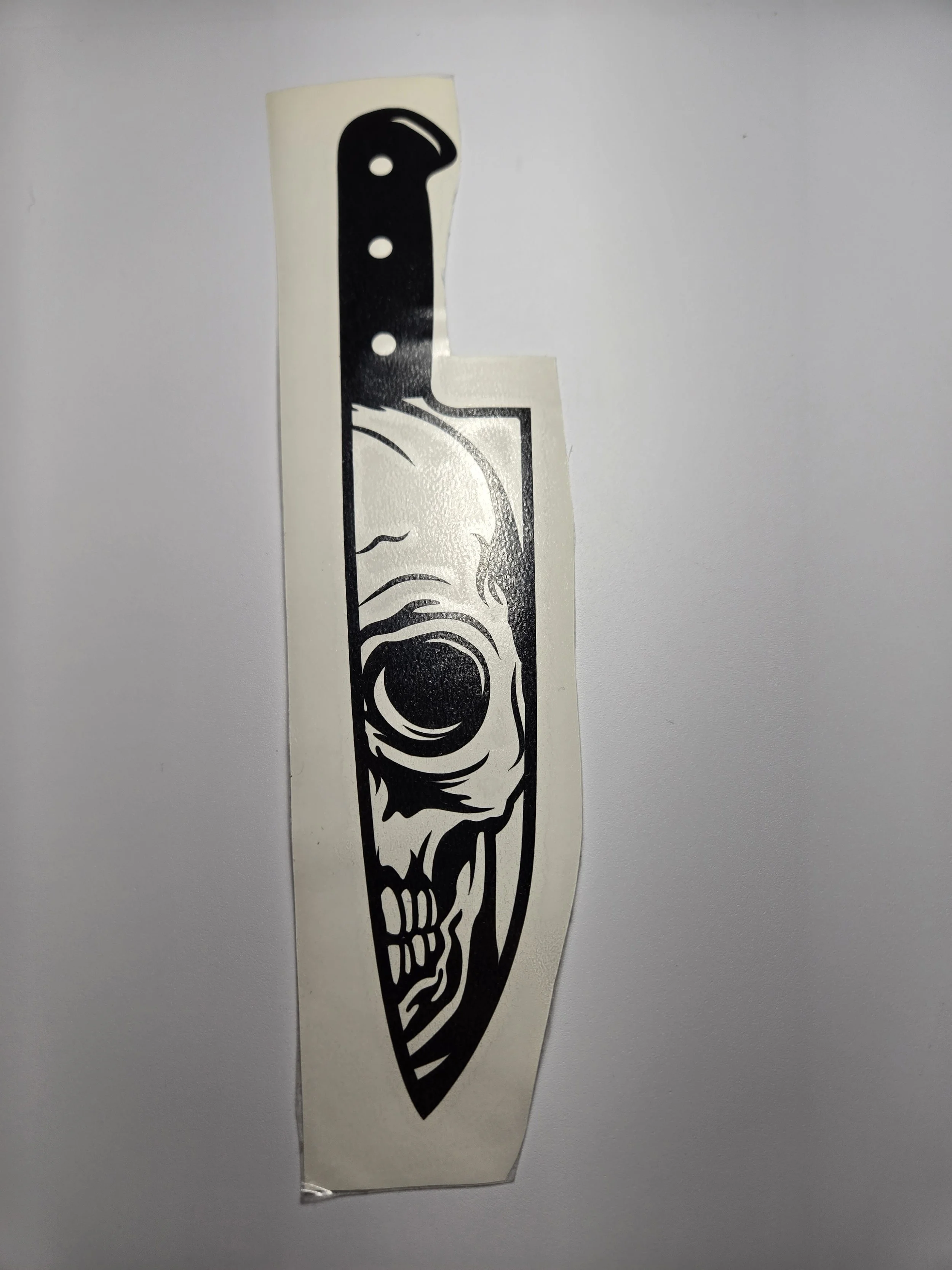 8.5" Spooky Knife Decal