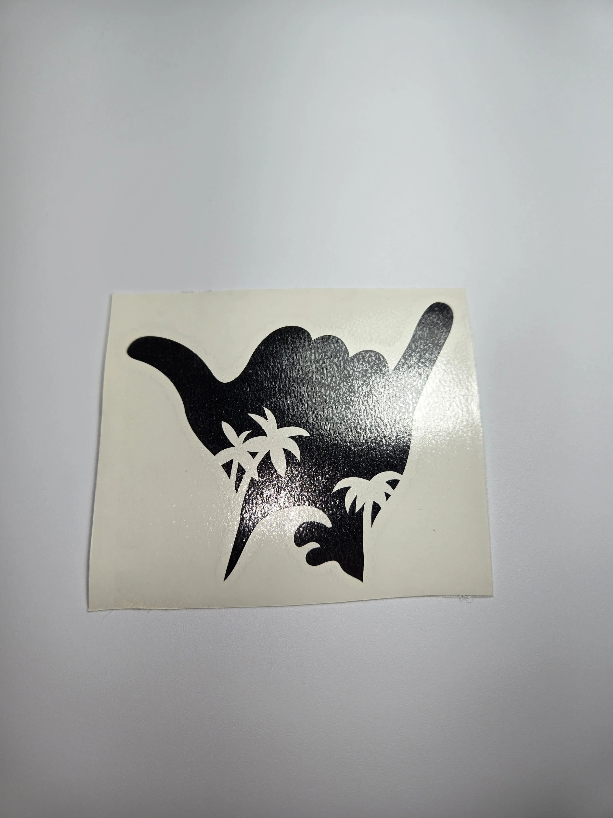 3" Hang Loose Shaka Silhouette Decal