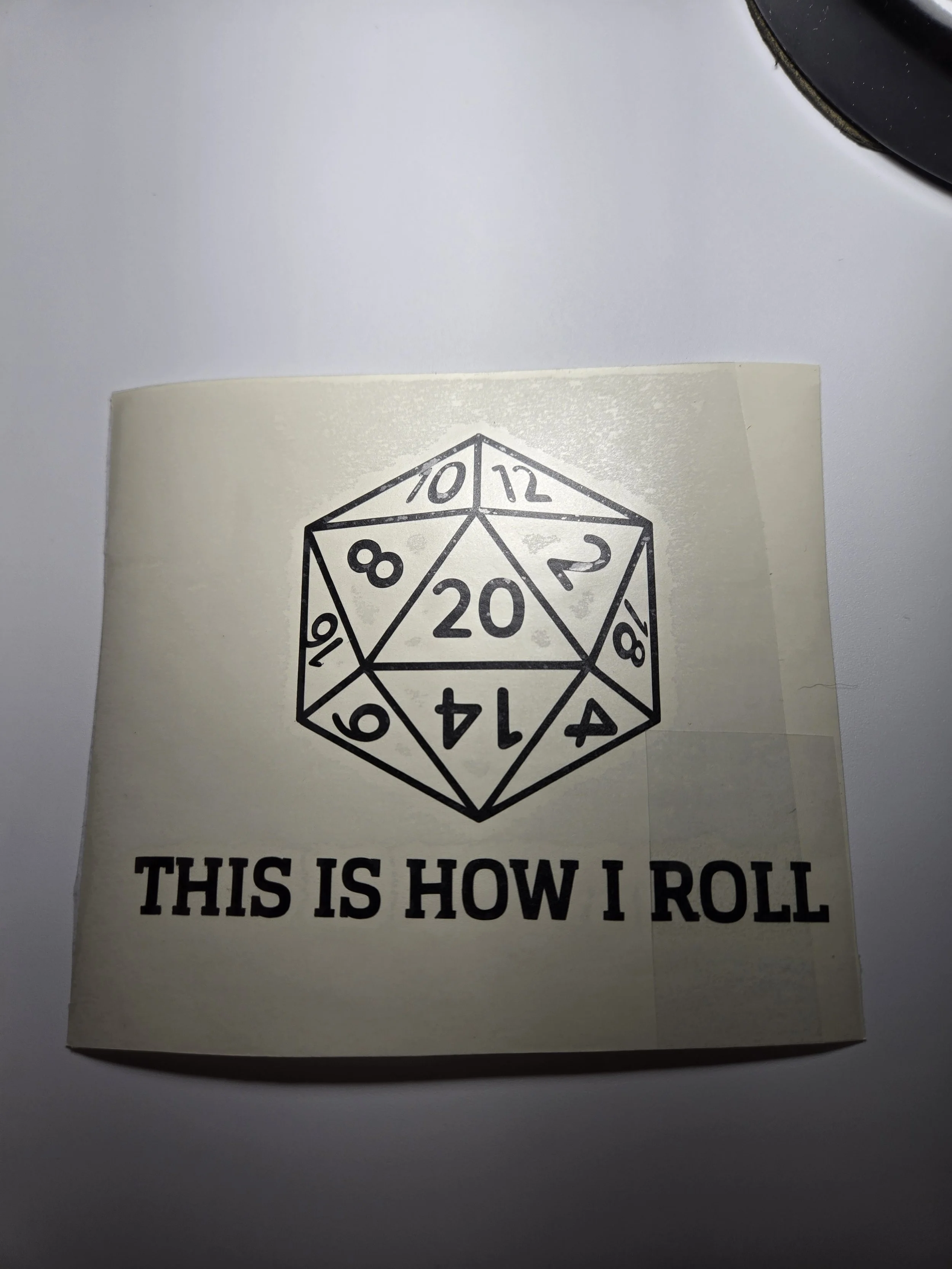 4.5" 'This is How I Roll' D20 Decal