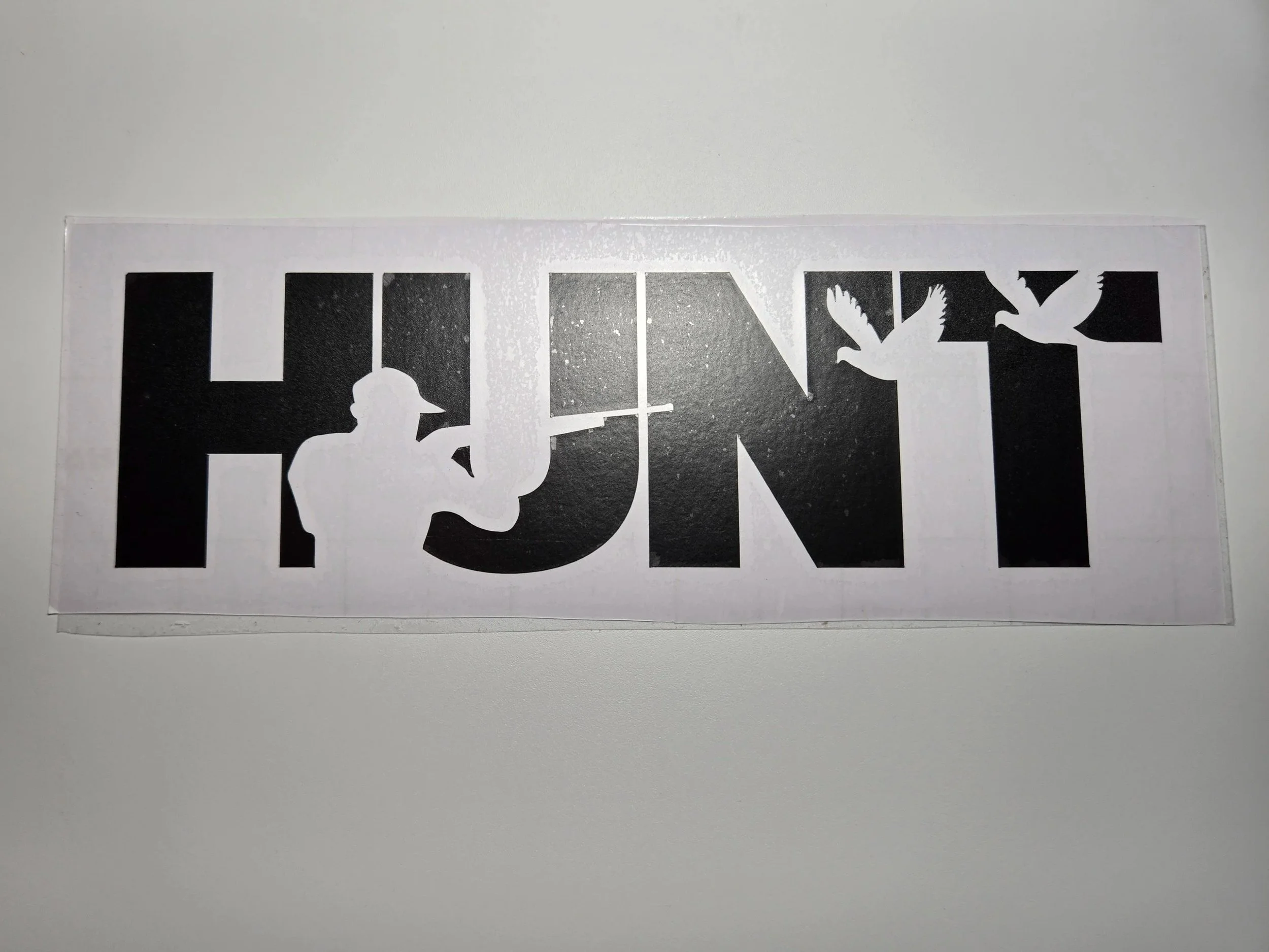 8.5" 'HUNT' Bird Hunting Decal