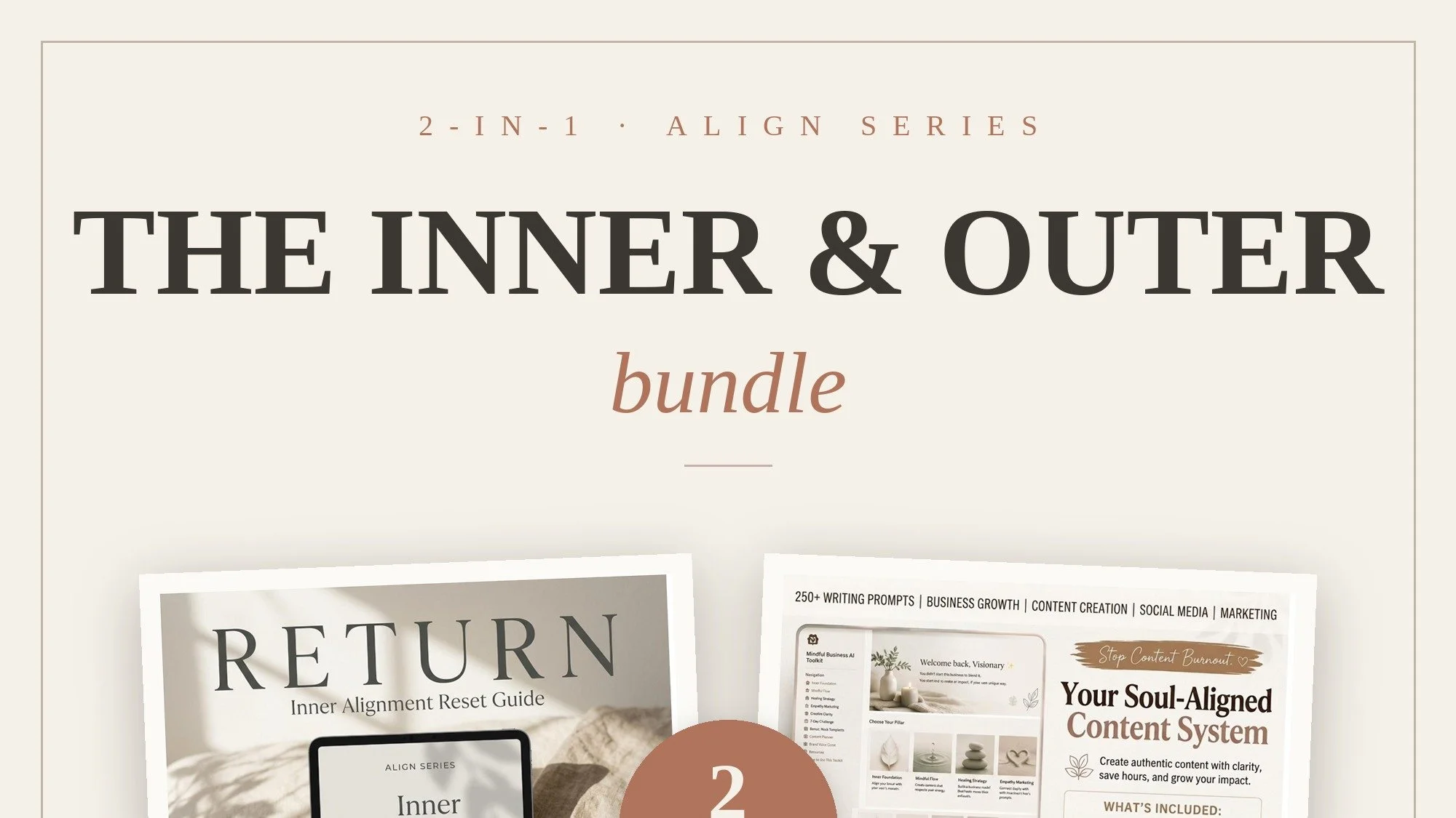The Inner & Outer Bundle | Notion Content System + 《Return》 Inner Alignment Reset | Wellness Coach Digital Kit