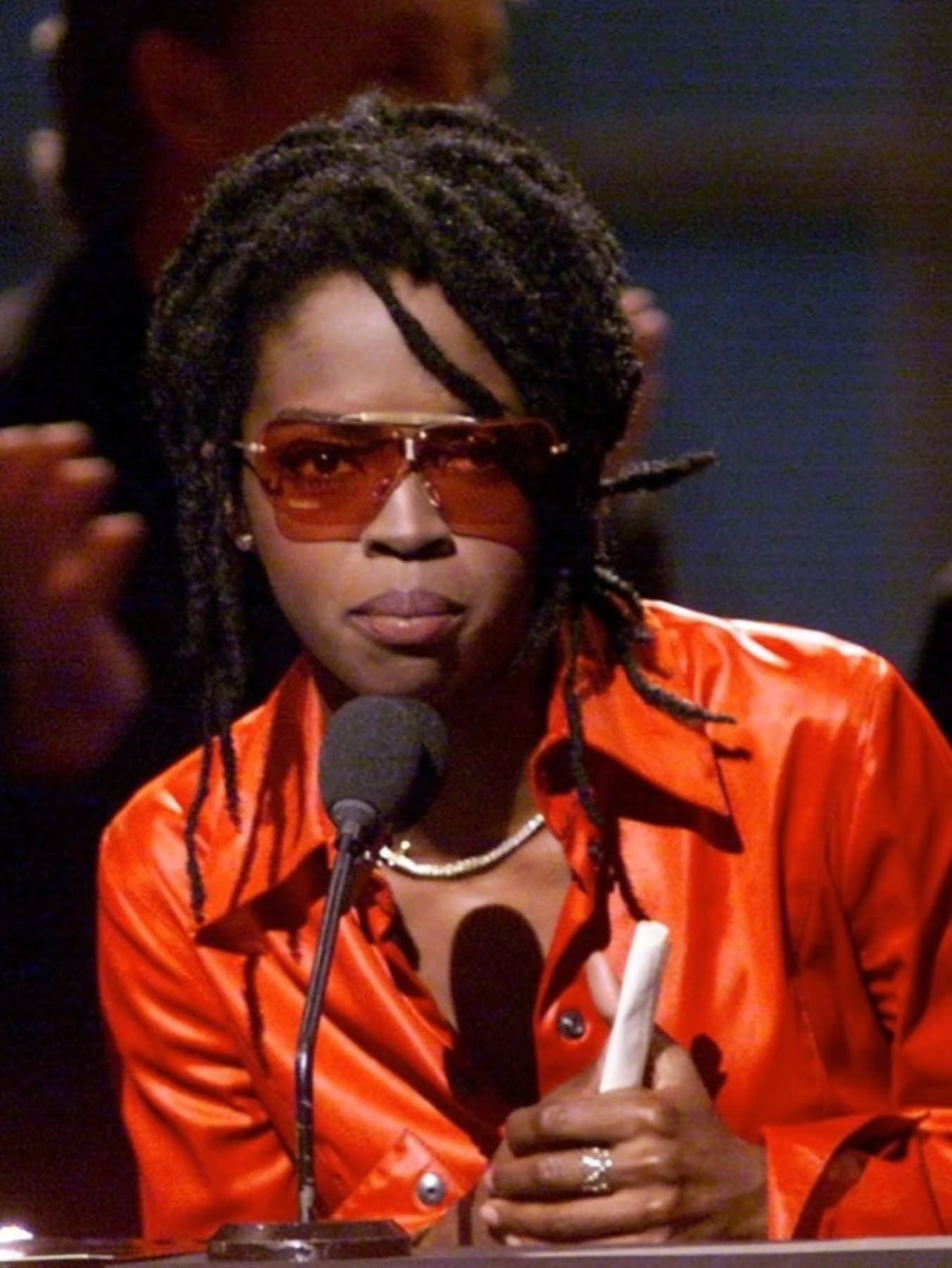 Lauryn Hill when she won Video of The Year for Doo Wop (That Thing) in 1999 at the MTV Music Video Awards.

#laurynhill #doowop