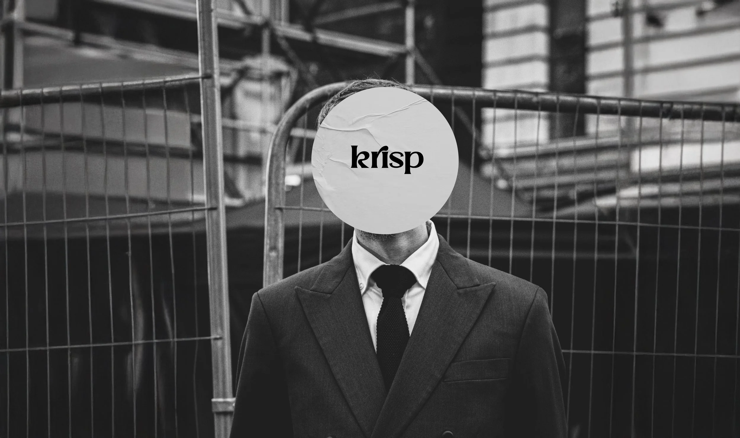 Krisp’s branding is a masterclass in minimalist sophistication. Using a black and white palette, the design is pure and understated, with bespoke, hand-drawn elements that evoke a sense of quiet luxury. Every line, every detail is crafted by hand, en