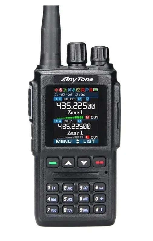 AnyTone AT-D168UV secondary DMR handheld in the WB2EHG station