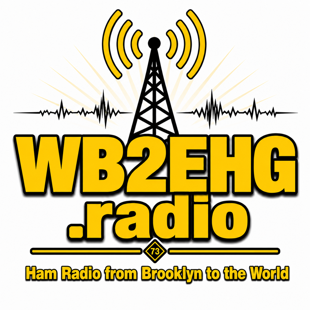 WB2EHG.radio logo — Ham Radio from Brooklyn to the World.