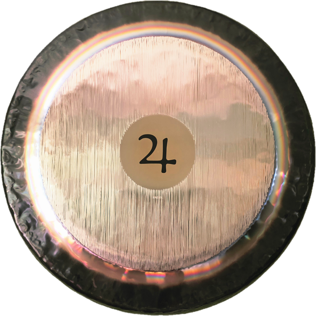 Close-up of a Paiste Jupiter Gong