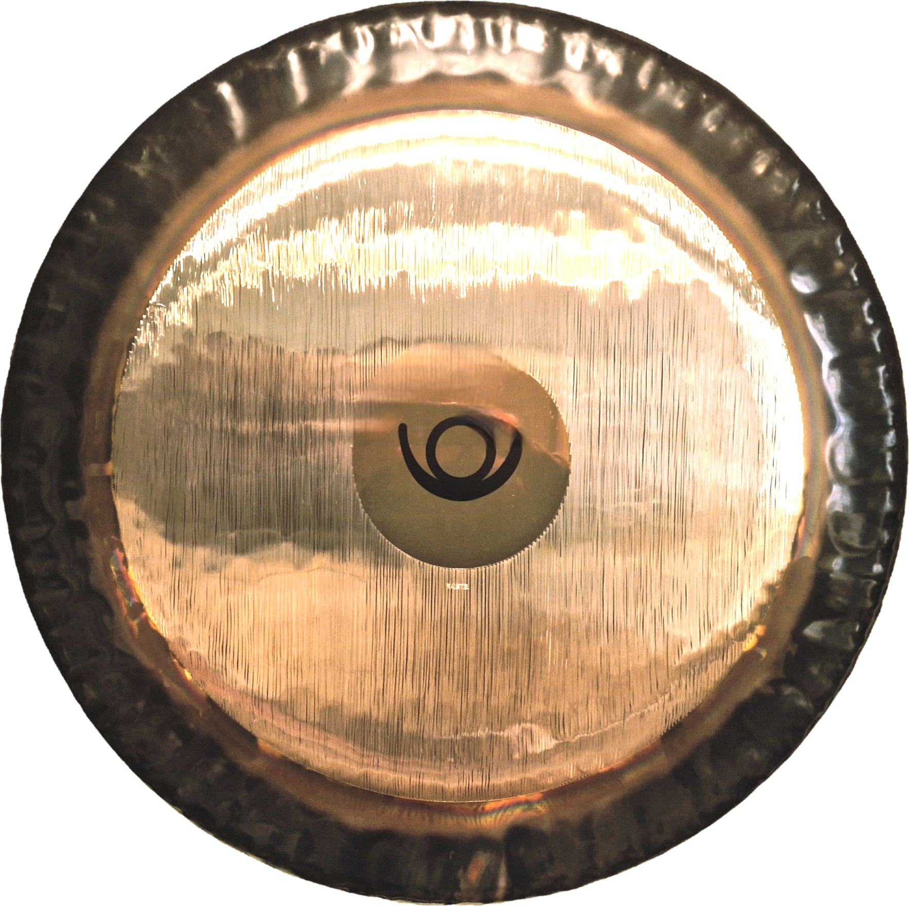 Close-up of a Paiste Pluto Gong