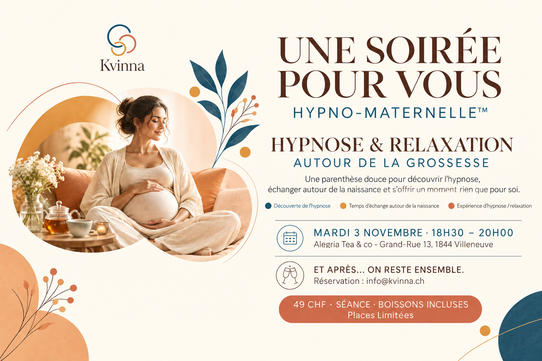 Hypnose &amp; préparation à la naissance à Villeneuve