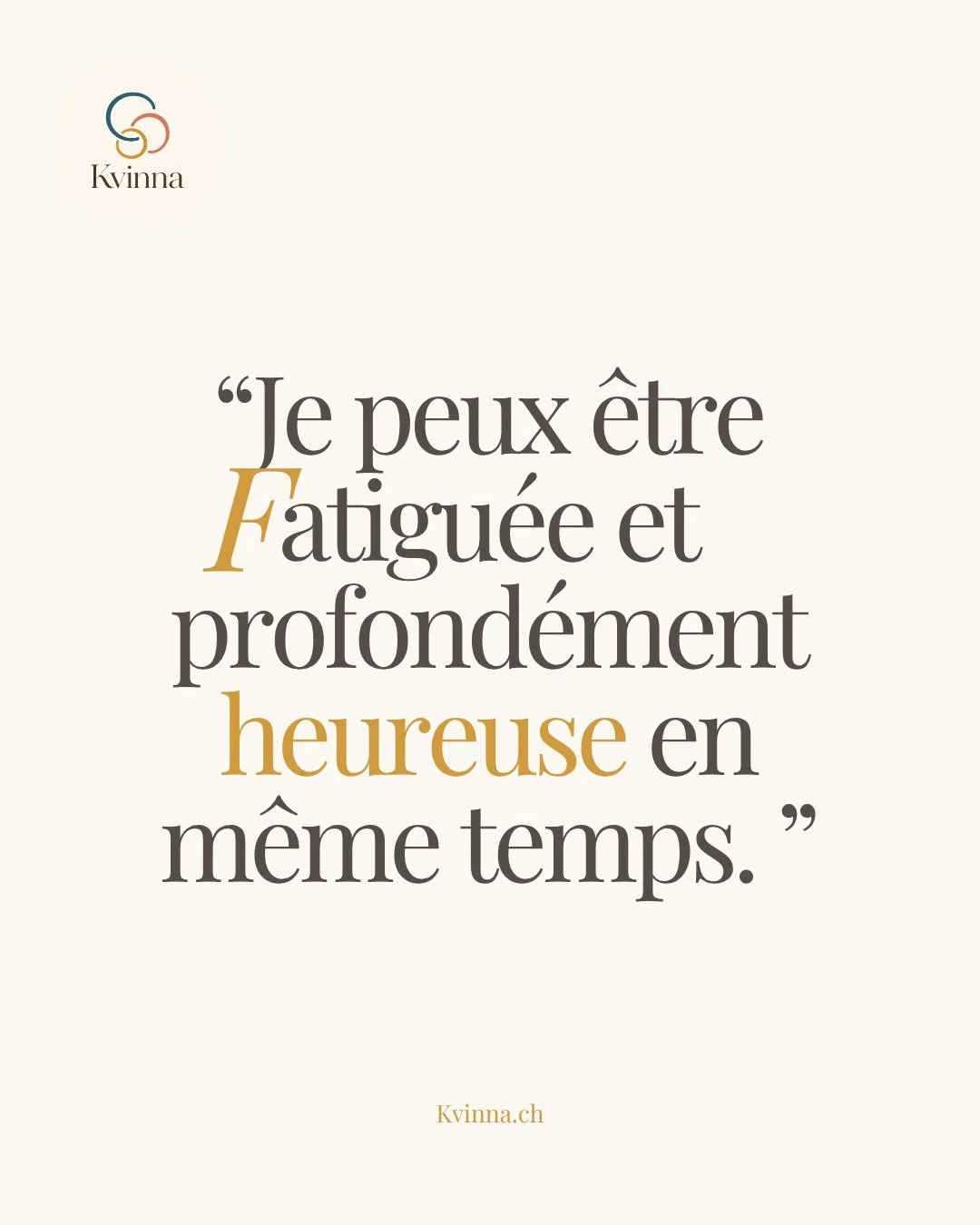 Je peux &ecirc;tre fatigu&eacute;e et heureuse en m&ecirc;me temps.

Je peux attendre ce b&eacute;b&eacute; avec joie
et avoir envie de dormir toute la journ&eacute;e.

Je peux &ecirc;tre reconnaissante pour ce que je vis et trouver certains jours di