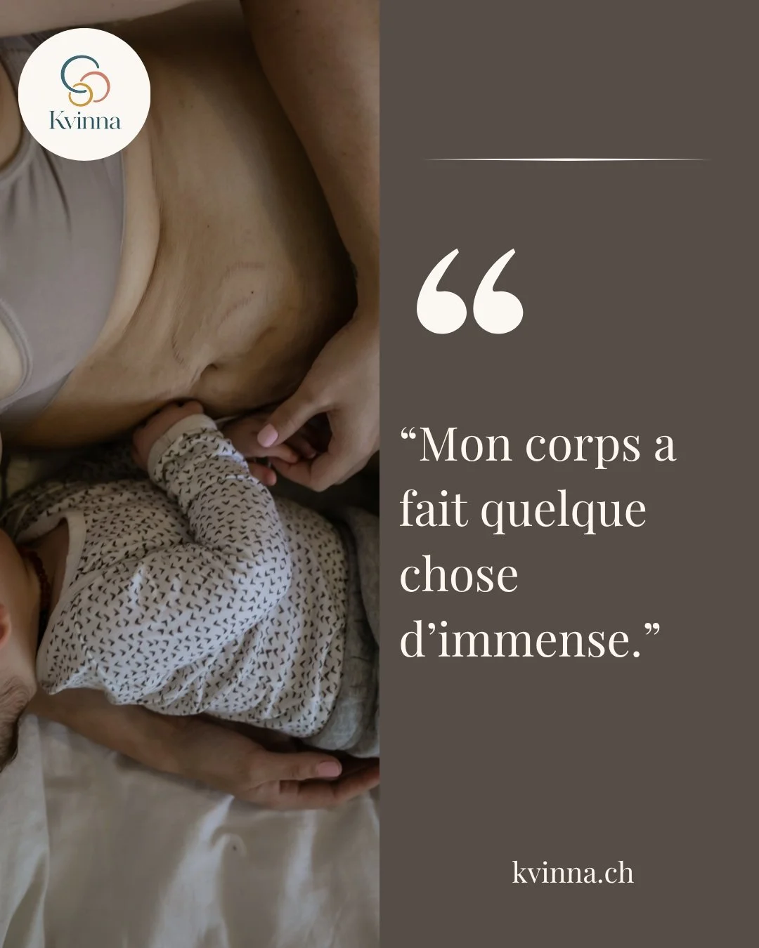 Post-partum.
Mon corps a fait quelque chose d&rsquo;immense.

Et pourtant, combien de fois le premier regard pos&eacute; sur lui cherche ce qui a chang&eacute; ?

Un ventre diff&eacute;rent.
Des marques.
De la fatigue.
Un corps qui ne ressemble peut-