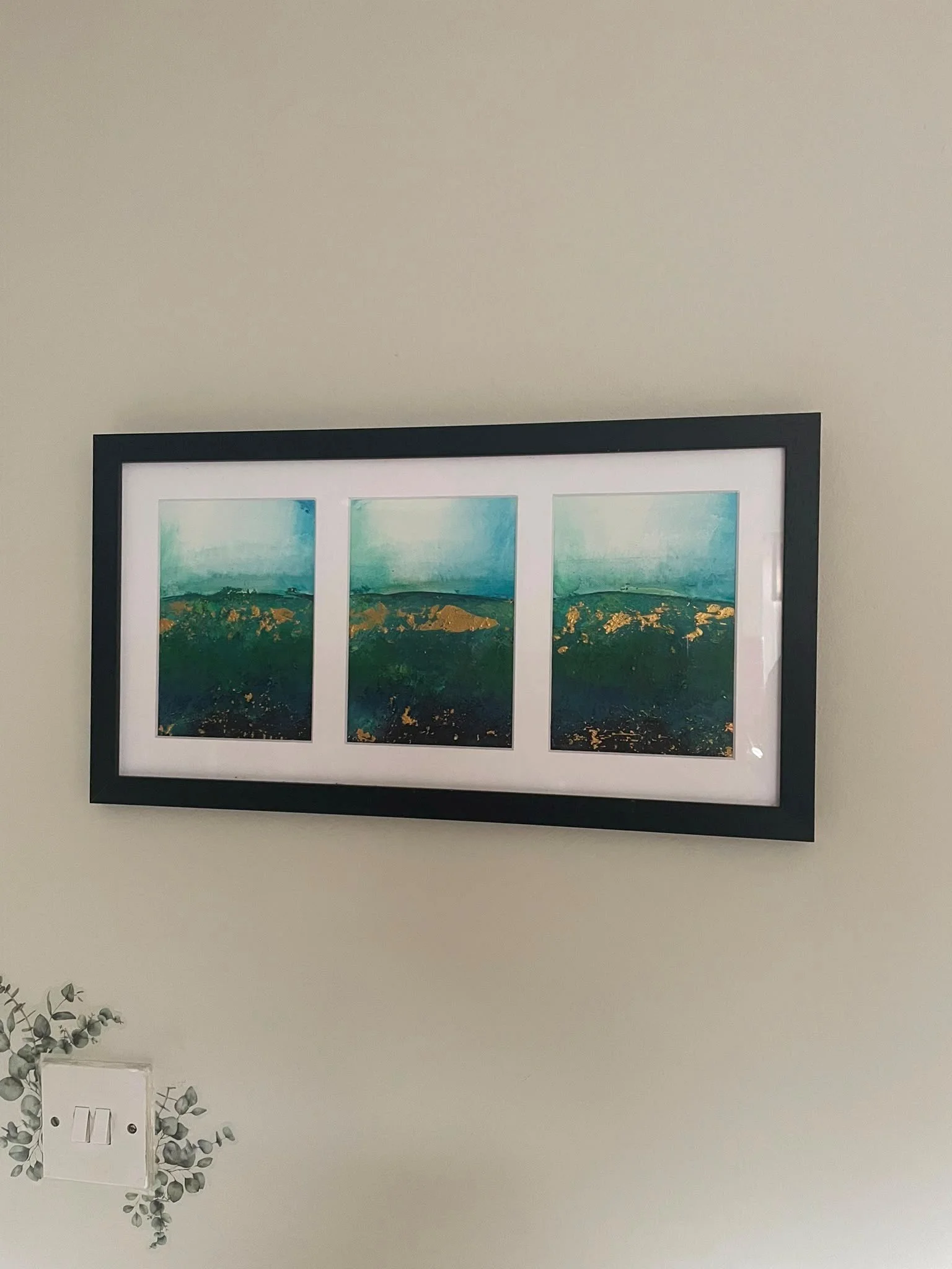 Triptych of mini sea scapes