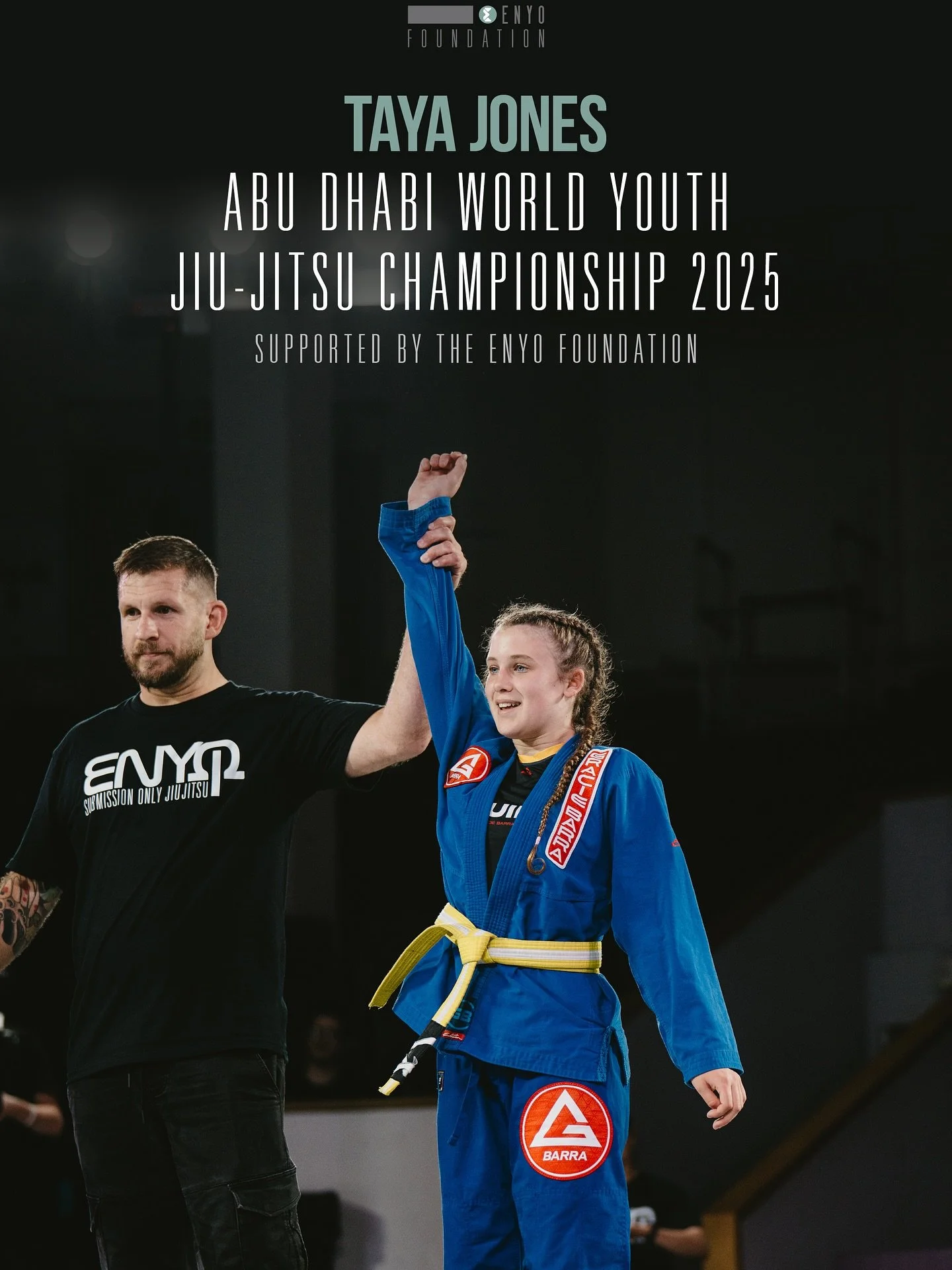 We&rsquo;re proud to announce the third athlete supported by the Enyo Grappling Foundation: @tayaj_bjj_tagb 

Taya has already made her mark on the competition scene, with an impressive list of achievements:
&bull; IBJJF European Gold &amp; Silver Me