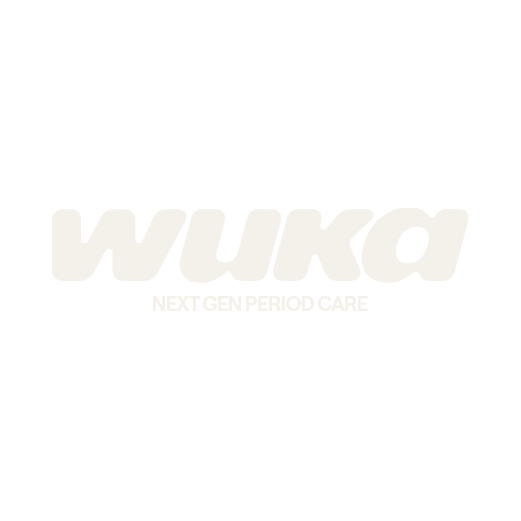 Wuka logo with the text "Next Gen Period Care" on a black background.