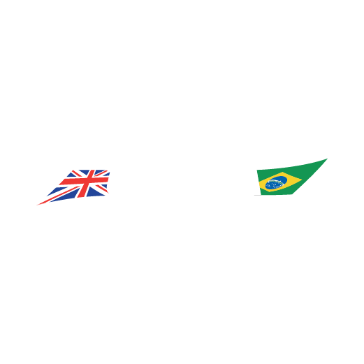 Logo for UKBJJA, UK Brazilian Jiu Jitsu Association, with a British flag and Brazilian flag in the design.