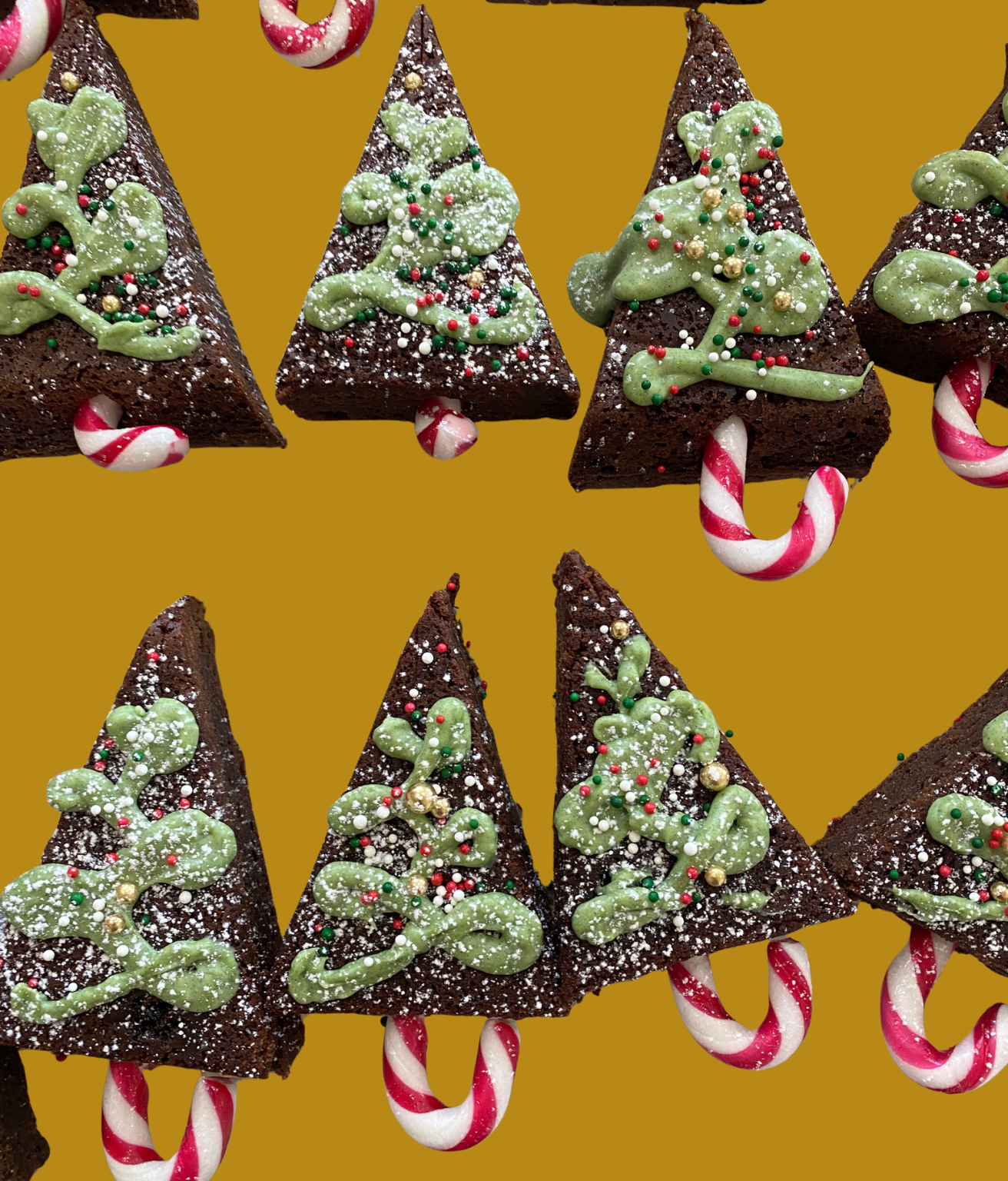 Gluten free Christmas brownies