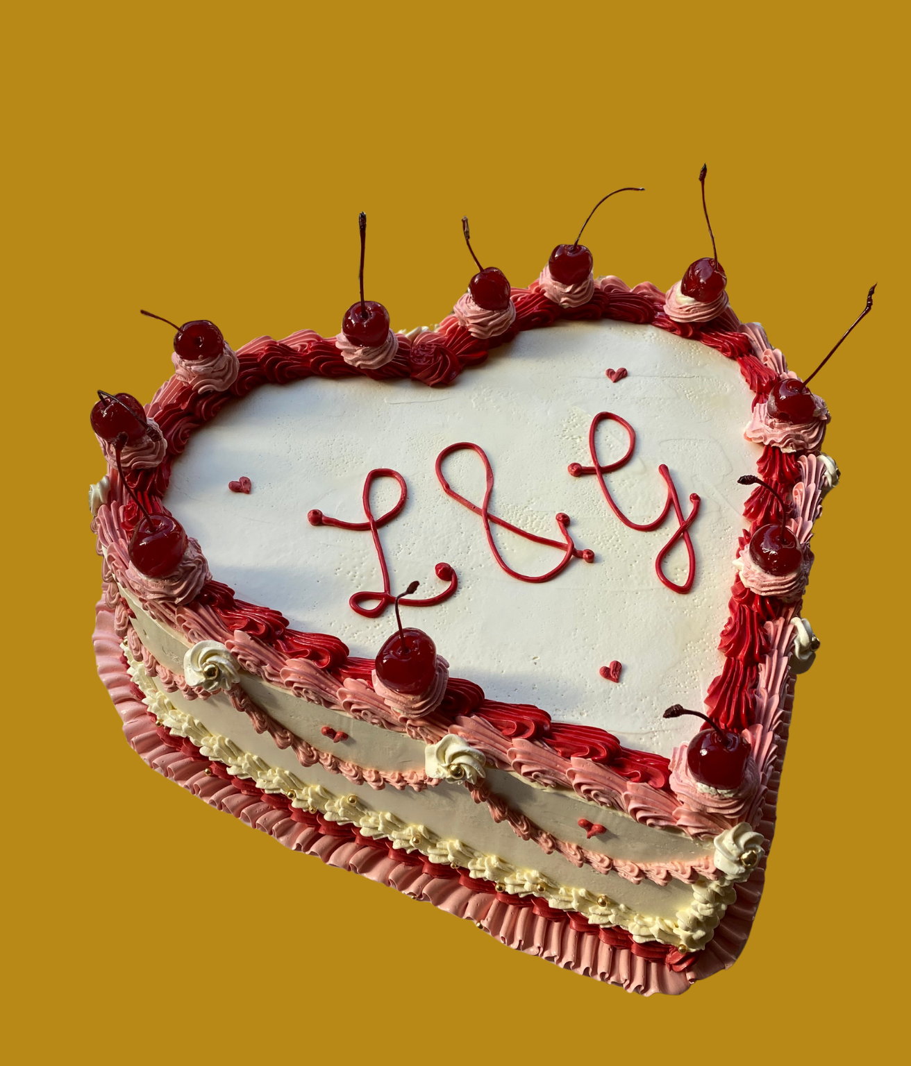 Engagement cake
Vanilla sponge
Pistachio butter cream
Macerated cherries
Kirsch liquor soak
(all from scratch)
