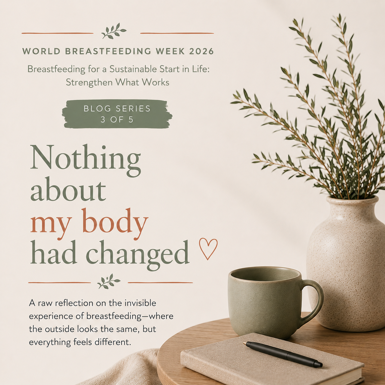 Part 3 World Breastfeeding Week 2026 - Nothing about my body had changed