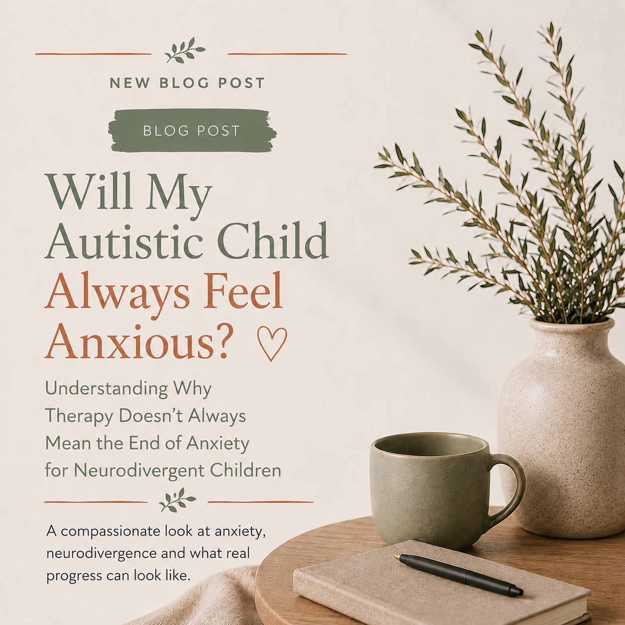 Will My Autistic Child Always Feel Anxious? Understanding Why Therapy Doesn’t Always Mean the End of Anxiety for Neurodivergent Children