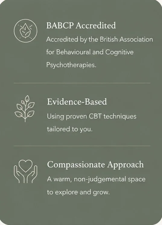 CBT therapist supporting children and adults in North Tyneside and North East England