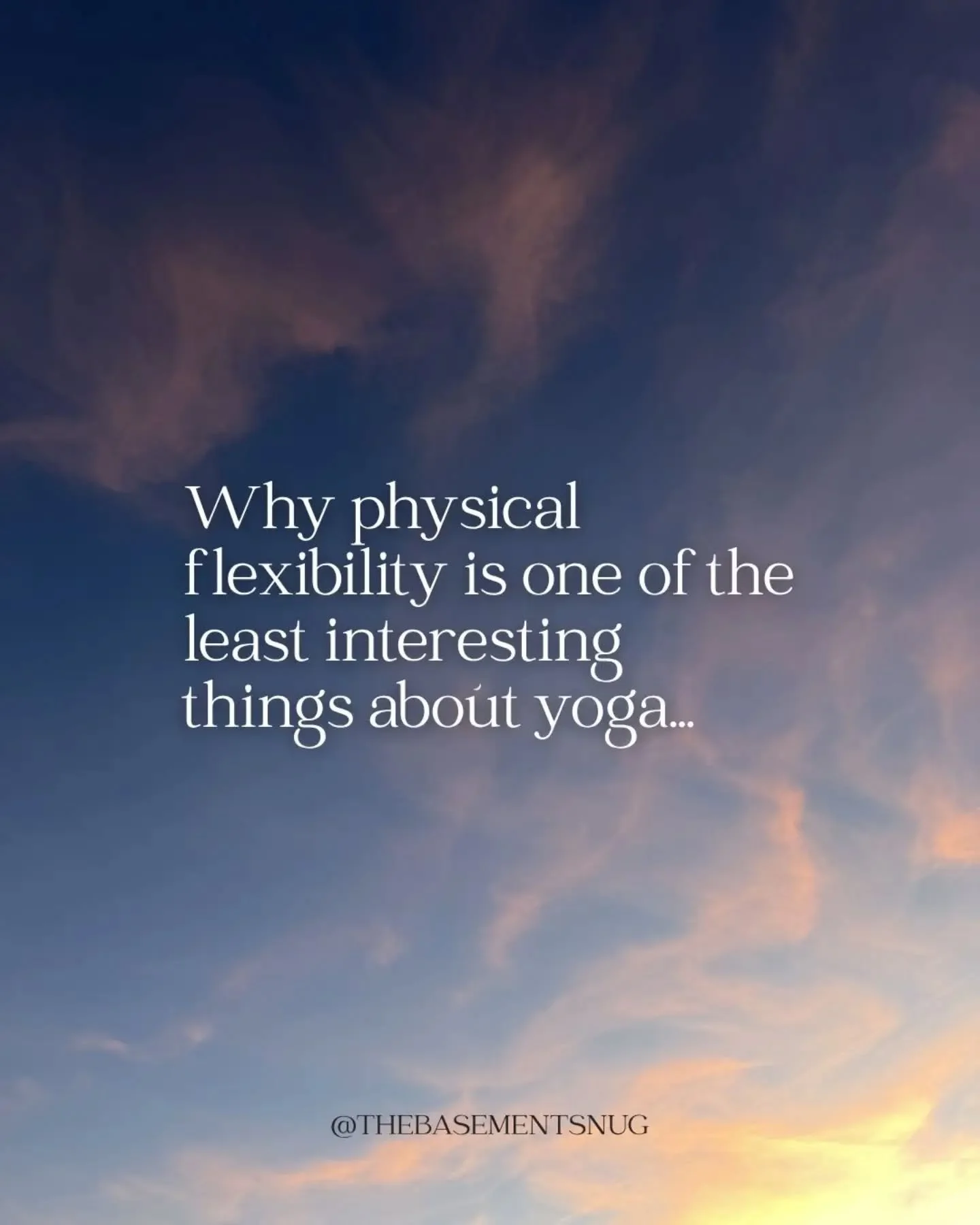 A lot of people come to yoga expecting it to be about getting more flexible.

And absolutely, over time, the body may change&hellip; but that&rsquo;s not really the most interesting part.

What tends to matter more is the changes that happen off the 