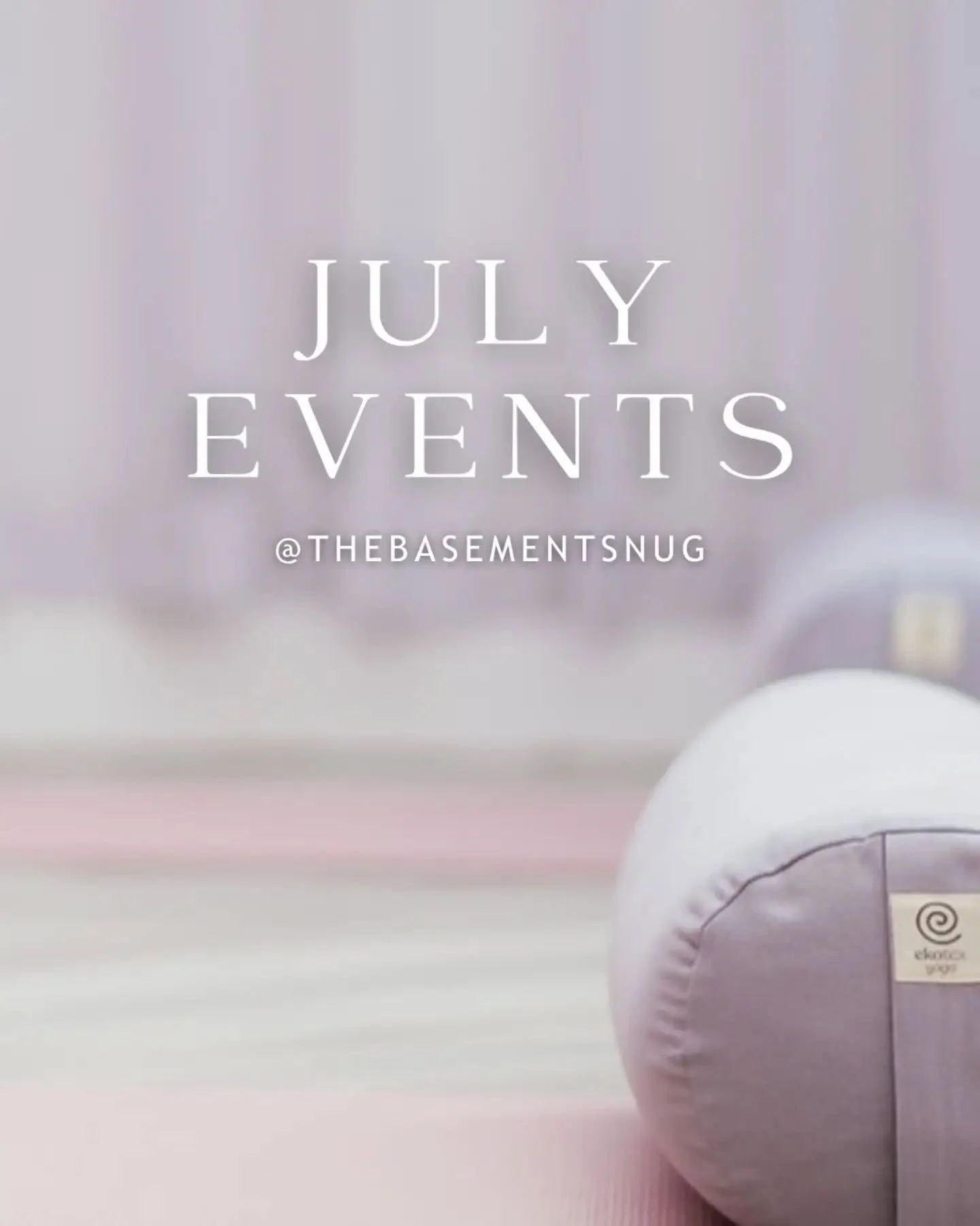 One of the reasons we love our July events is that they're designed to help you slow down and more importantly, cool down.

The studio doors and ceiling vents are open, the curtains are closed to keep the room comfortable, and there's always cold wat