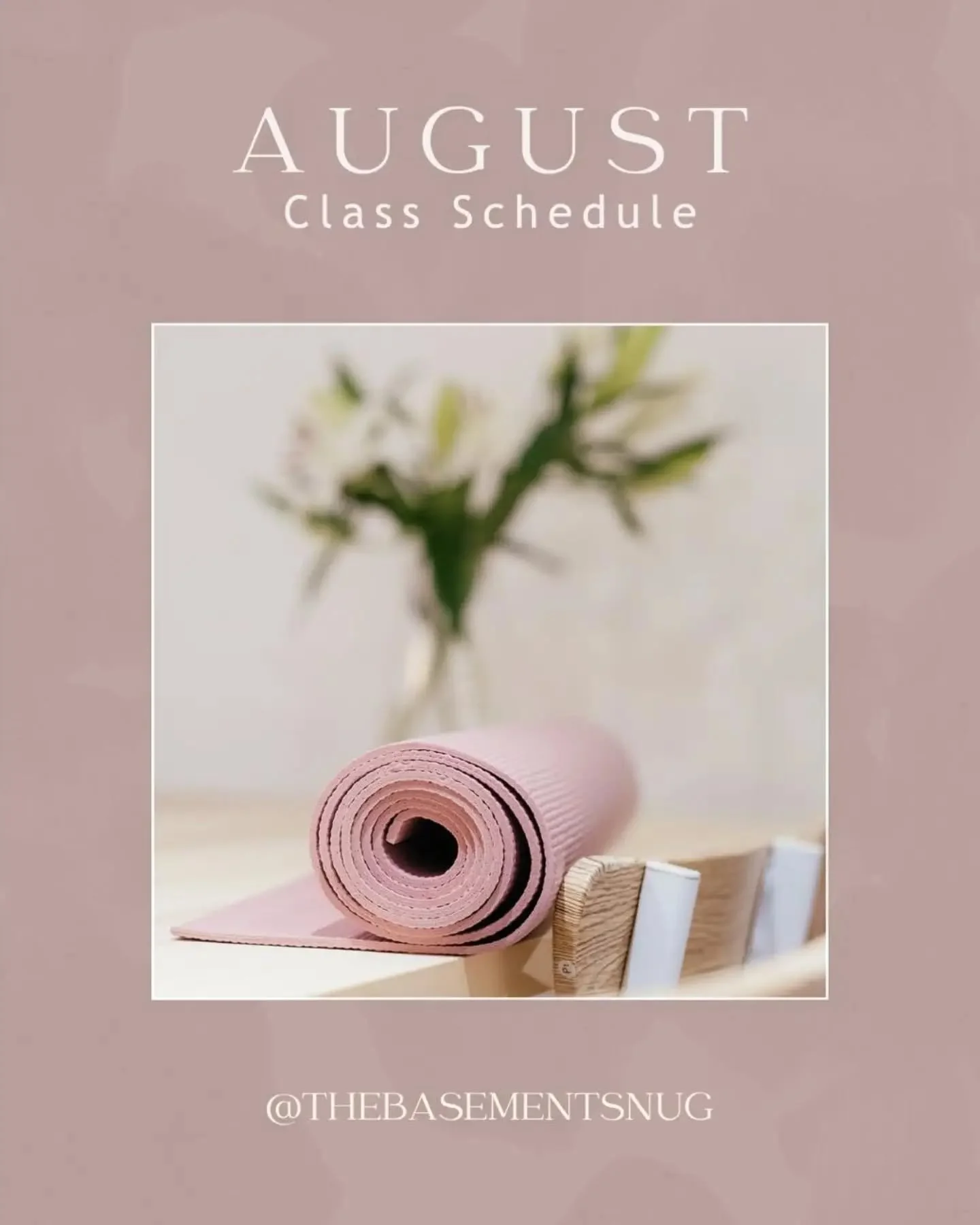 August at The Basement Snug ☀️

We have a lovely summer line-up for you.

And as August is the last month of our outdoor yoga sessions, make sure you join us for a practice in the sunshine before we head back indoors. 

#outdooryoga #yogawarwickshire