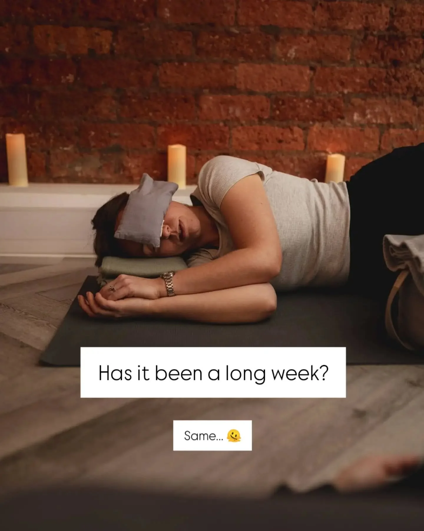 Has it been a long week? 🫠

#yogastudio #restorativeyoga #yinyoga #yoganidra #kenilworth