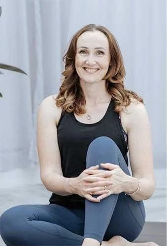 A yoga teacher at The Basement Snug Yoga Studio in Kenilworth.